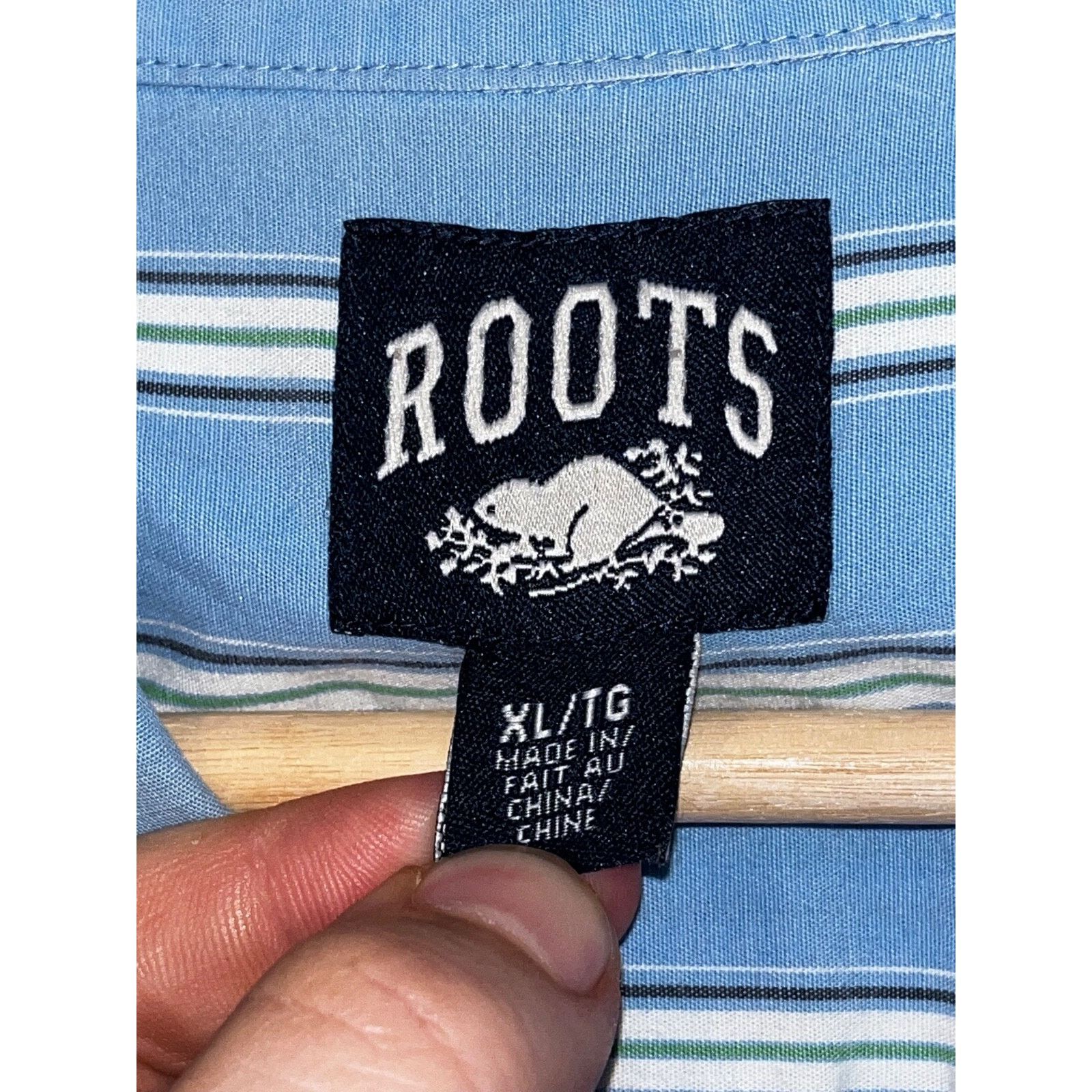 Roots Roots Multi Colored Striped Button Up Shirt Mens Sz. XL Size US XL / EU 56 / 4 - 5 Thumbnail