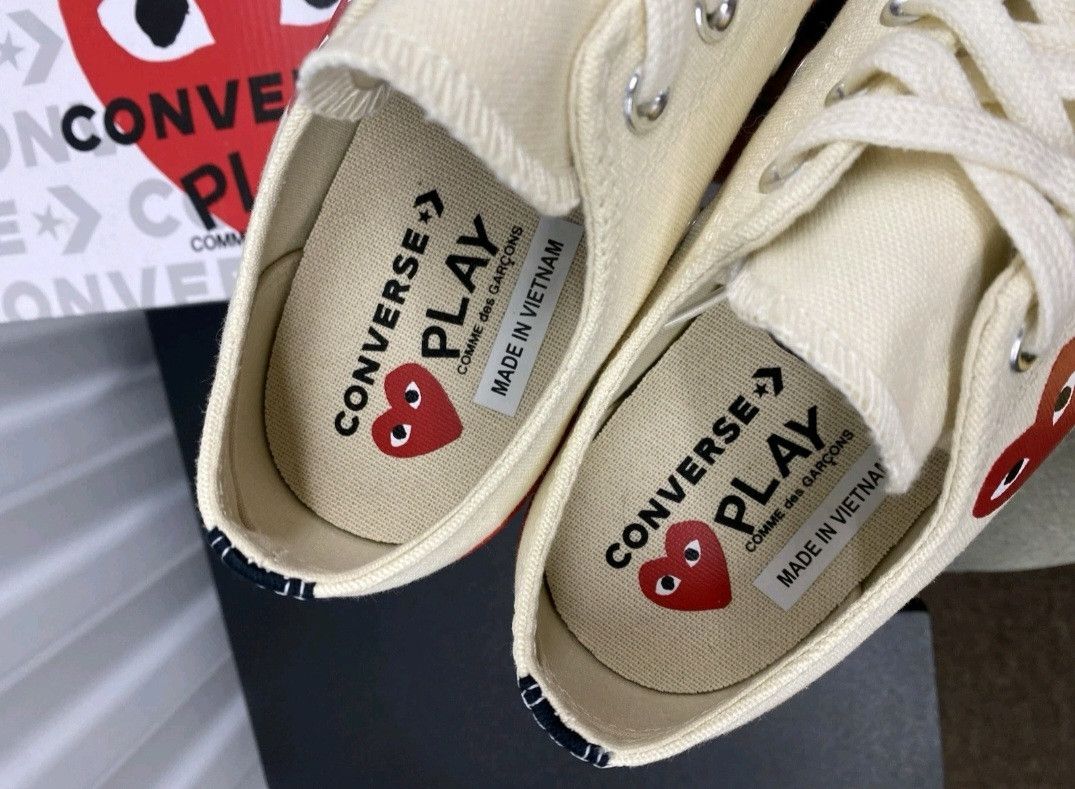 Converse Converse Comme Des Garçons Play X Chuck 70 Low Pristine Red Size US 9 / EU 42 - 7 Thumbnail