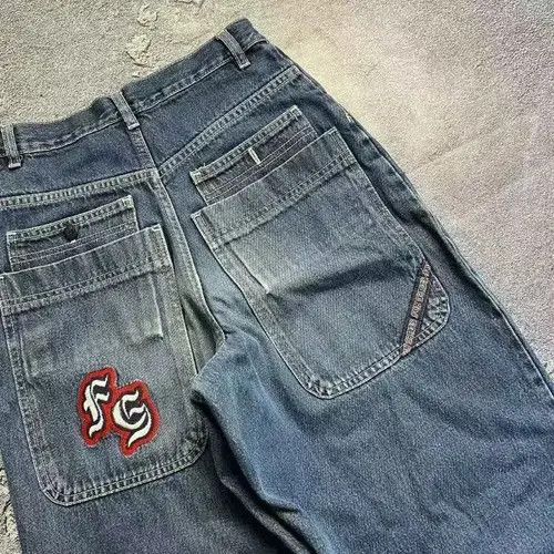 Japanese Brand × Jean Blue street washed retro straight denim shorts y2k Size US 32 / EU 48 - 3 Thumbnail