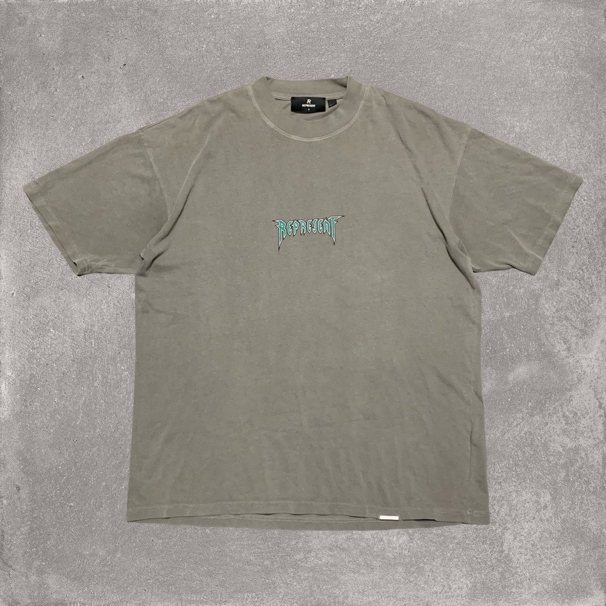 Represent Clo. Represent Small Rock Logo Ultimate Grey Tee Size US S / EU 44-46 / 1 - 1 Thumbnail