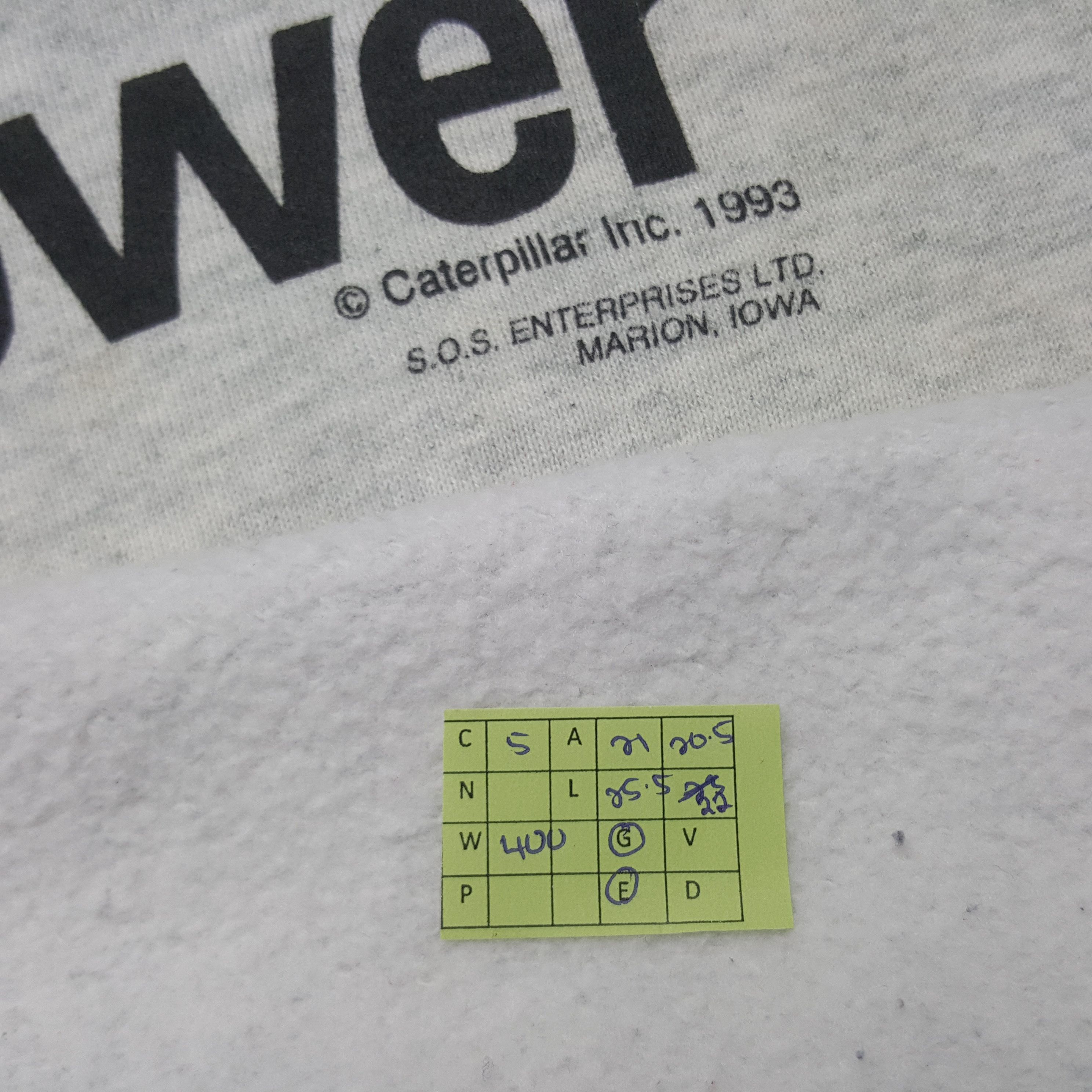 Caterpillar Vintage Cat Diesel Power Caterpillar 90's Sweatshirt RR5 Size US M / EU 48-50 / 2 - 7 Thumbnail