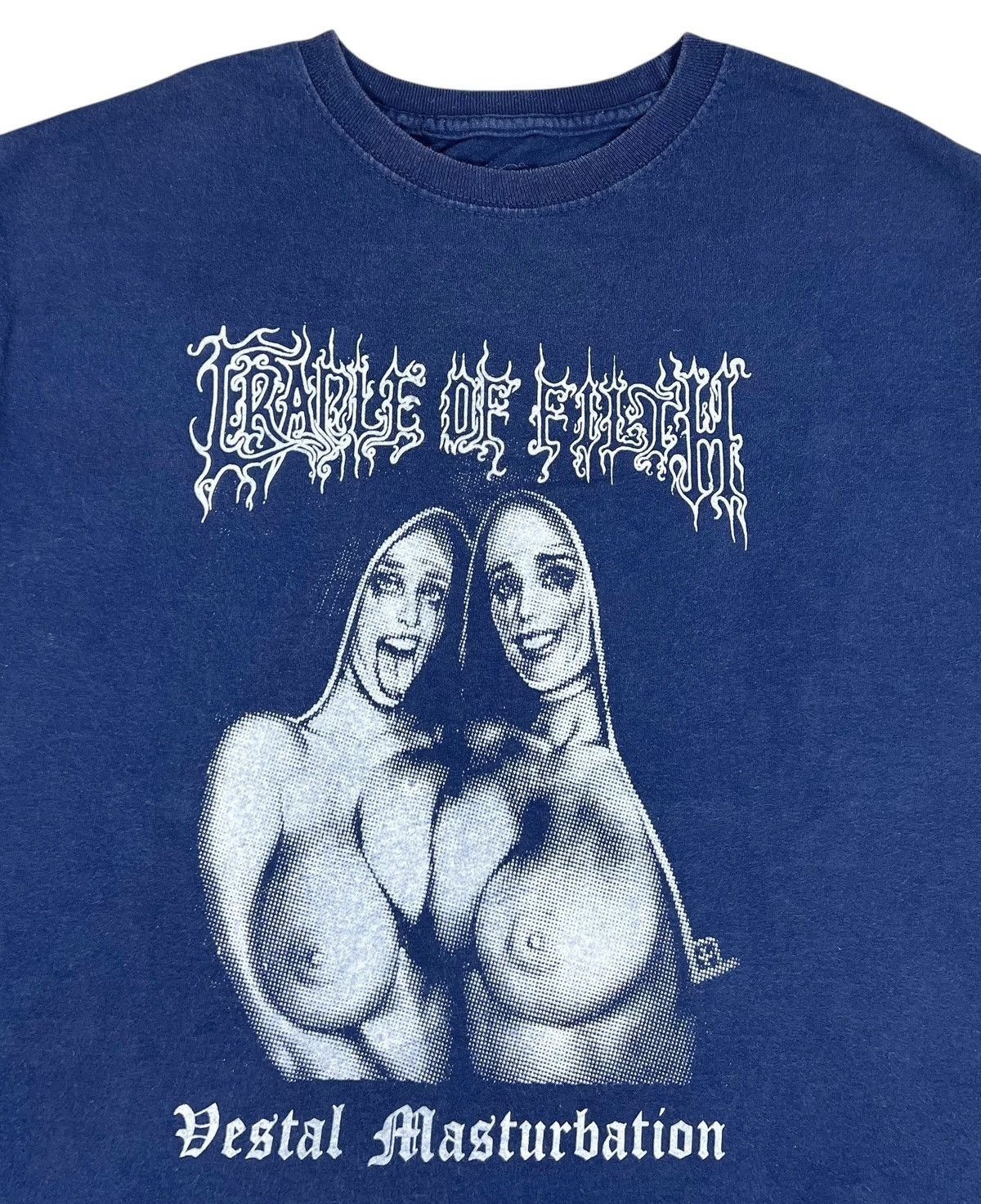 Band Tees Distressed Cradle Of Filth “vestal masturbation” Album Promo Size US S / EU 44-46 / 1 - 2 Thumbnail