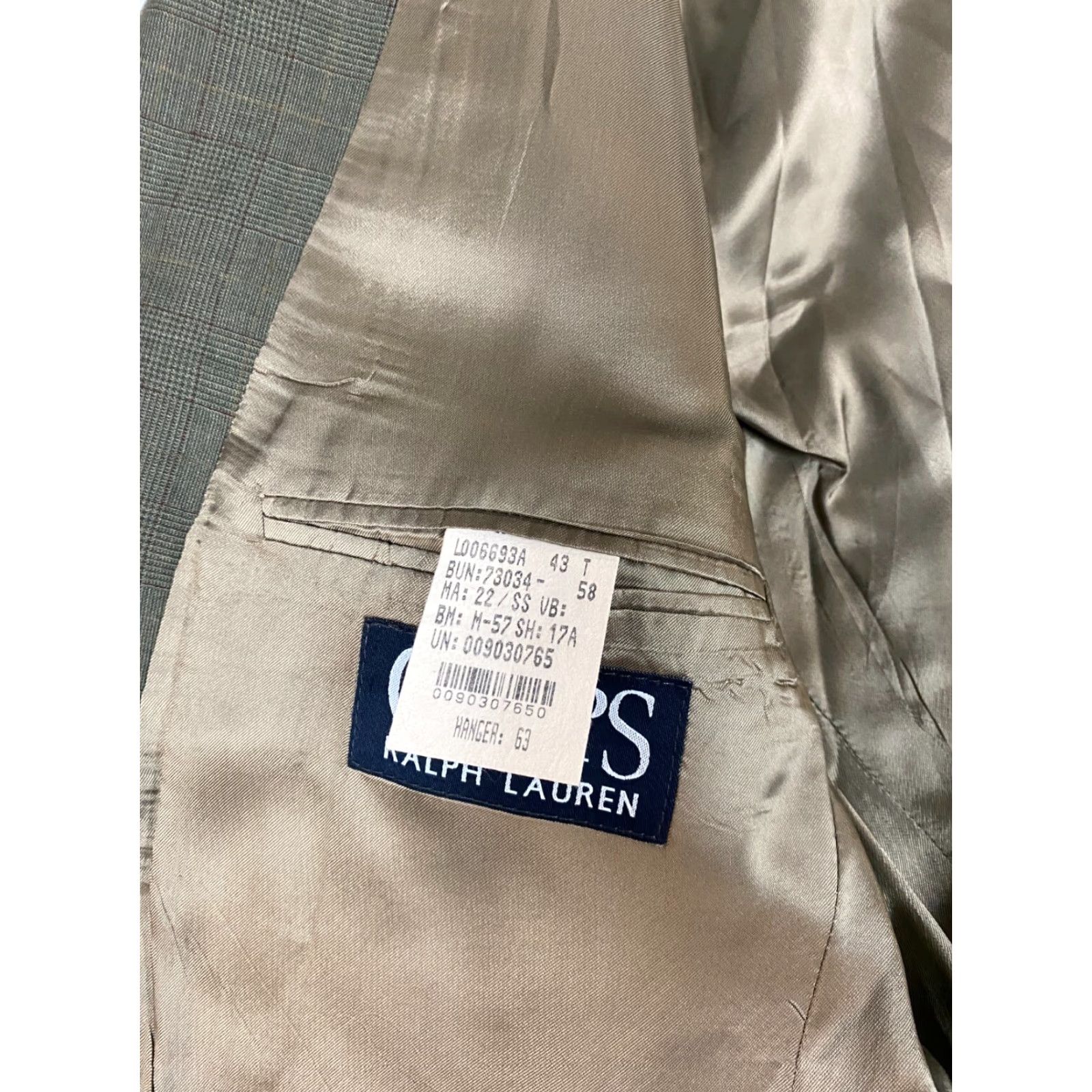 Chaps Chaps Ralph Lauren Blazer Mens 43 Brown Wool two Button Size 46R - 4 Thumbnail