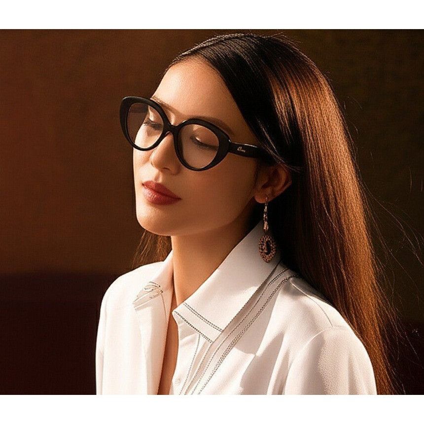 Loewe NEW LW50088I 001 WOMEN BLACK CAT EYE EYEGLASSES LOEWE Size ONE SIZE - 1 Thumbnail