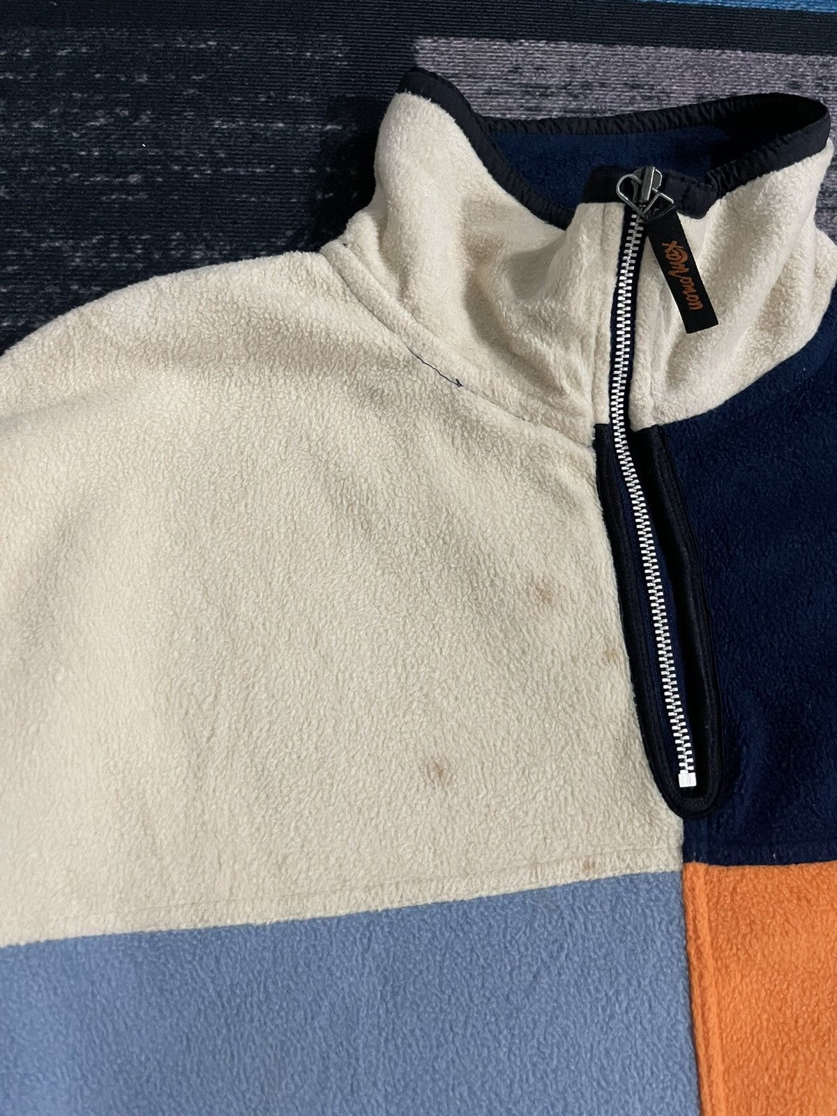 Vintage Vintage UOMO MAX MODA ITALIANA Half Zipper Fleece Jacket Size US XL / EU 56 / 4 - 8 Thumbnail