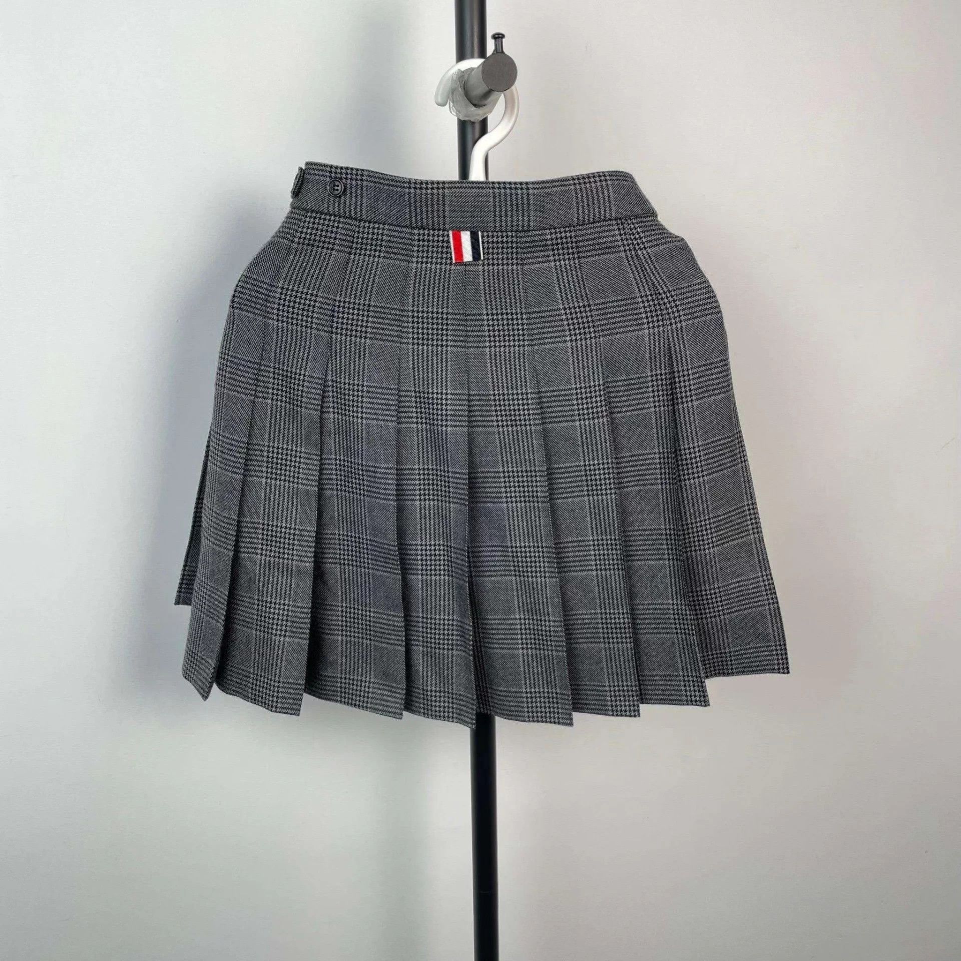 Thom Browne Thom Brown linen-cotton skirt 36 gray Size 26" / US 2 / IT 38 - 2 Thumbnail