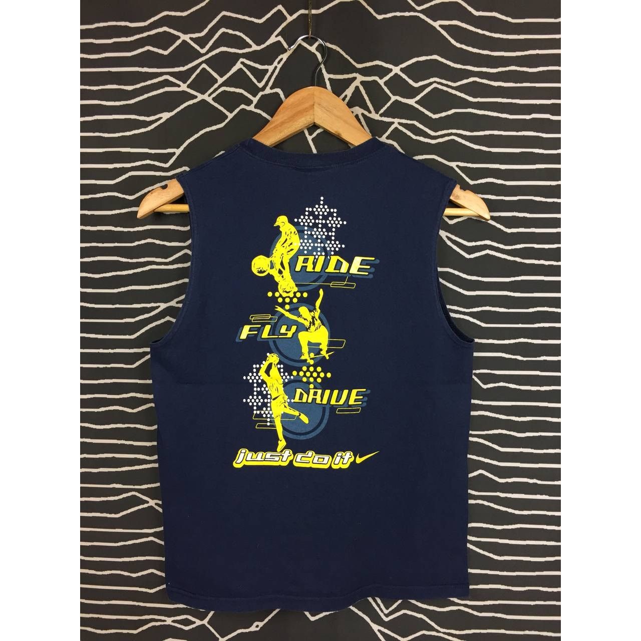 Nike × Vintage Vtg Nike Just Do It Ride Fly Drive Sleeveless Tee Size US S / EU 44-46 / 1 - 4 Thumbnail