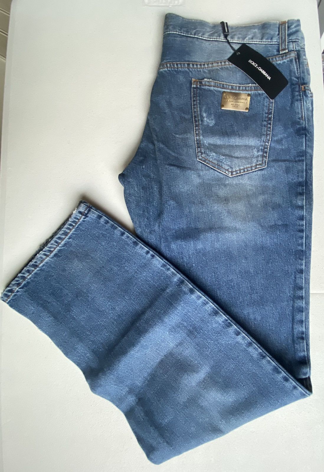 Dolce & Gabbana Dolce & Gabbana blue 6 pkt logo denim G3FBTP 56 NWT Size US 40 / EU 56 - 8 Thumbnail