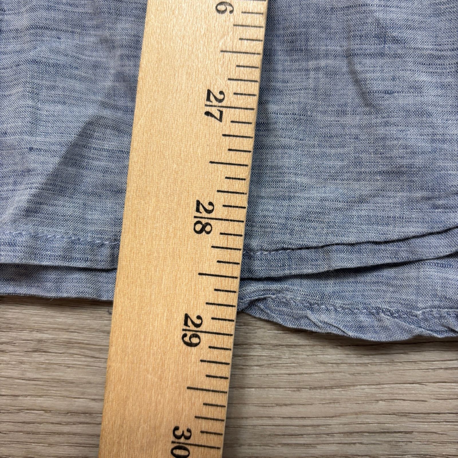 Theory Theory Rotuma Linen Blend Chambray Button Up Shirt Large Size US L / EU 52-54 / 3 - 6 Thumbnail