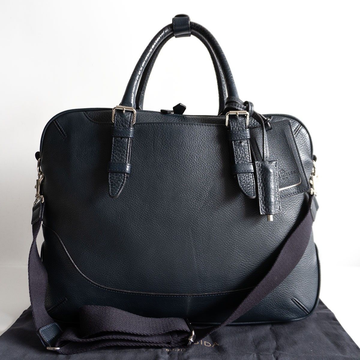 Vintage PELLE MORBIDA 2-way brief bag Blue Size ONE SIZE - 1 Thumbnail