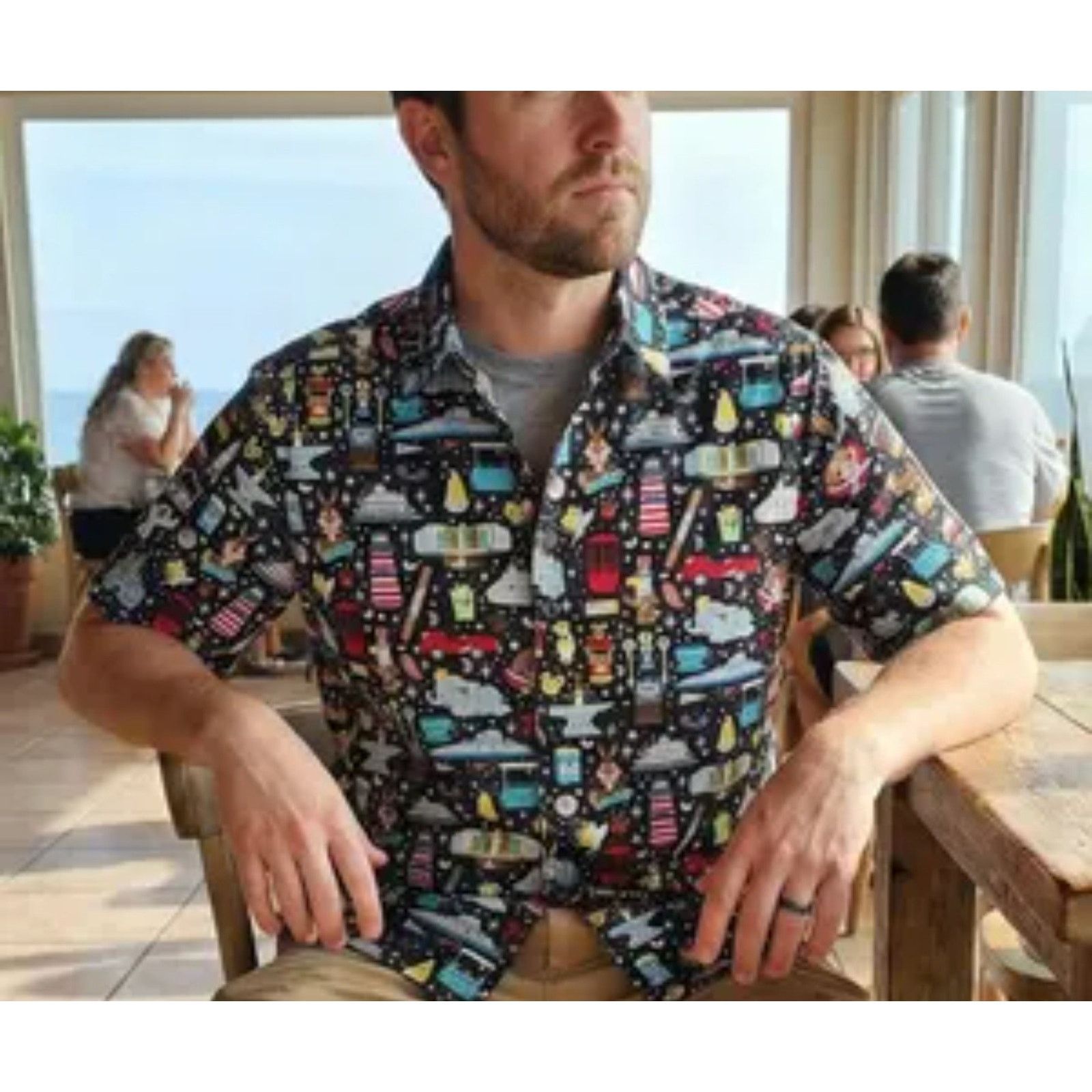 Other Disney Parks Shirt Mens Button Down Jerrod Maruyama Kingdom Size L / US 10 / IT 46 - 1 Thumbnail