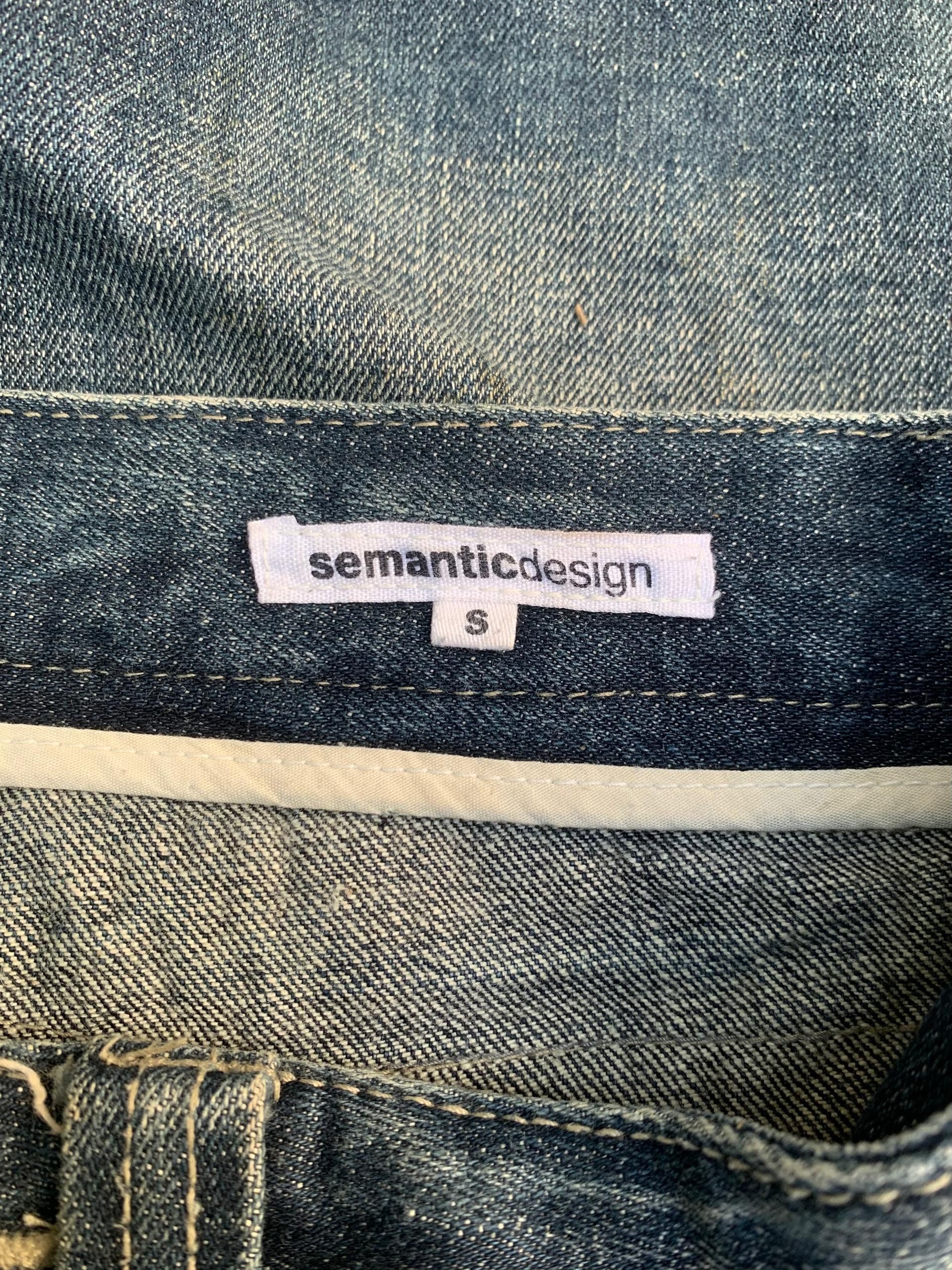 semanticdesign Rare Vtg Semantic Design Denim Flare Jeans Zipper Size US 31 - 8 Thumbnail