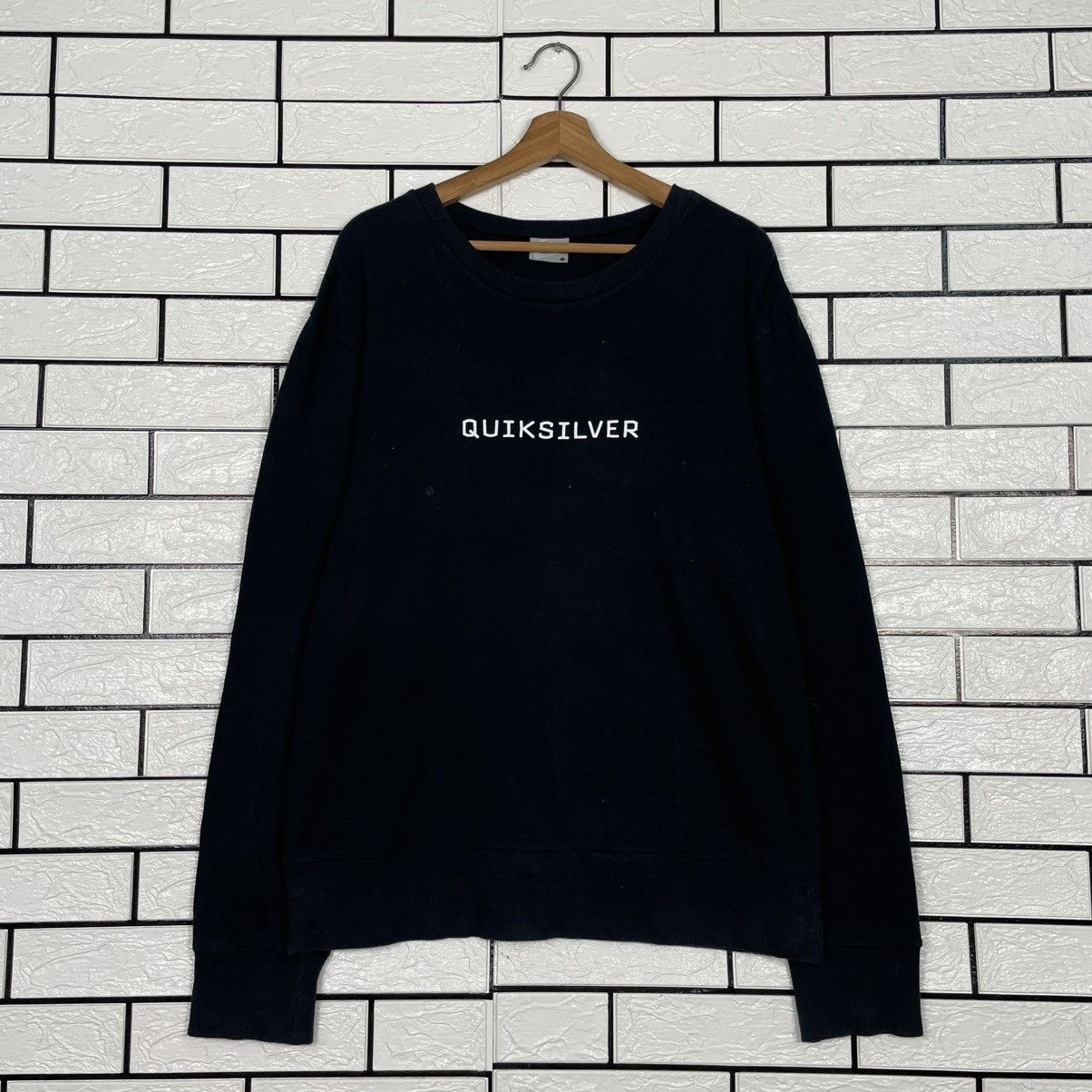 Quiksilver Quiksilver Big Logo Black Crewneck Sweatshirt Size US M / EU 48-50 / 2 - 1 Thumbnail