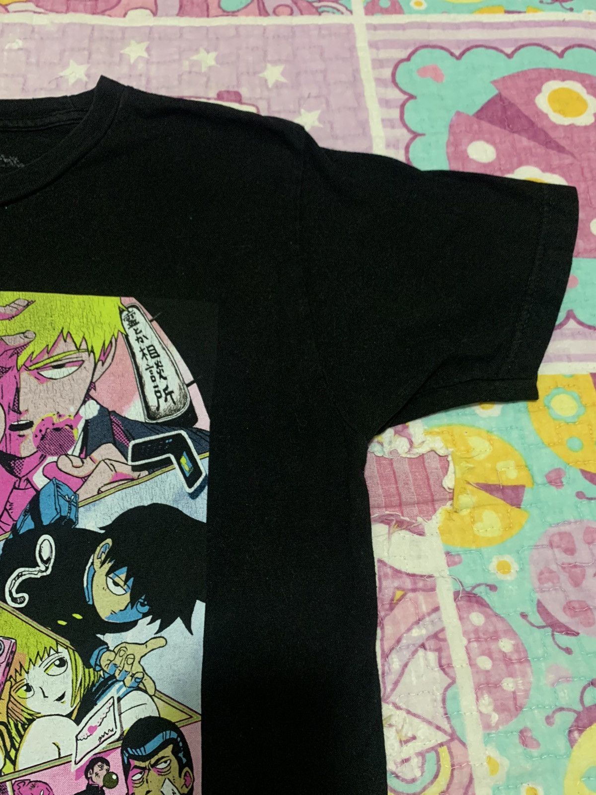 Anime Mob Psycho 100 Anime T-Shirt Black Size US M / EU 48-50 / 2 - 4 Thumbnail