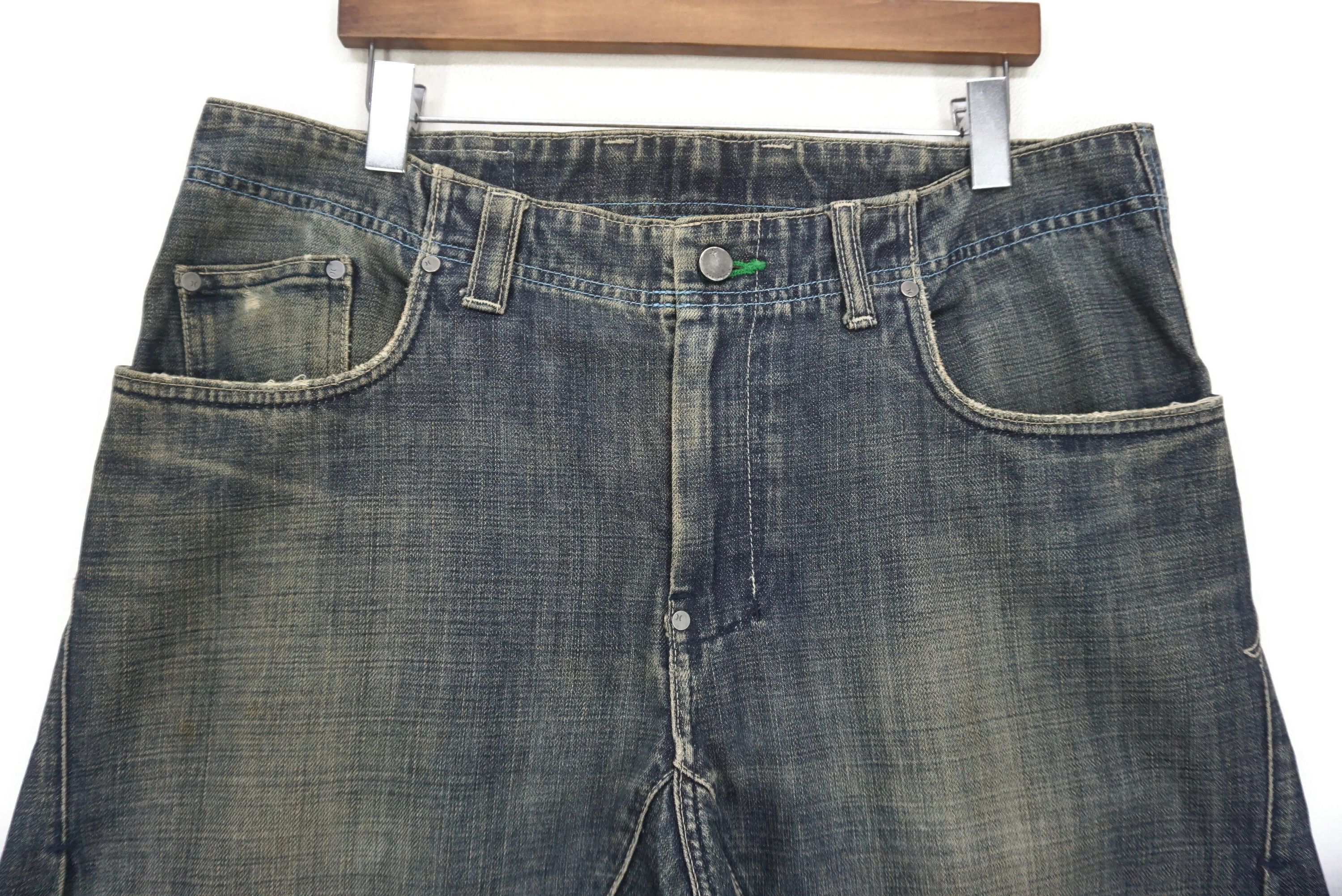 Hurley Baggy Jeans fits W38 L32.5 Y2K Hip Hop Skateboards Denim Size US 36 / EU 52 - 3 Thumbnail