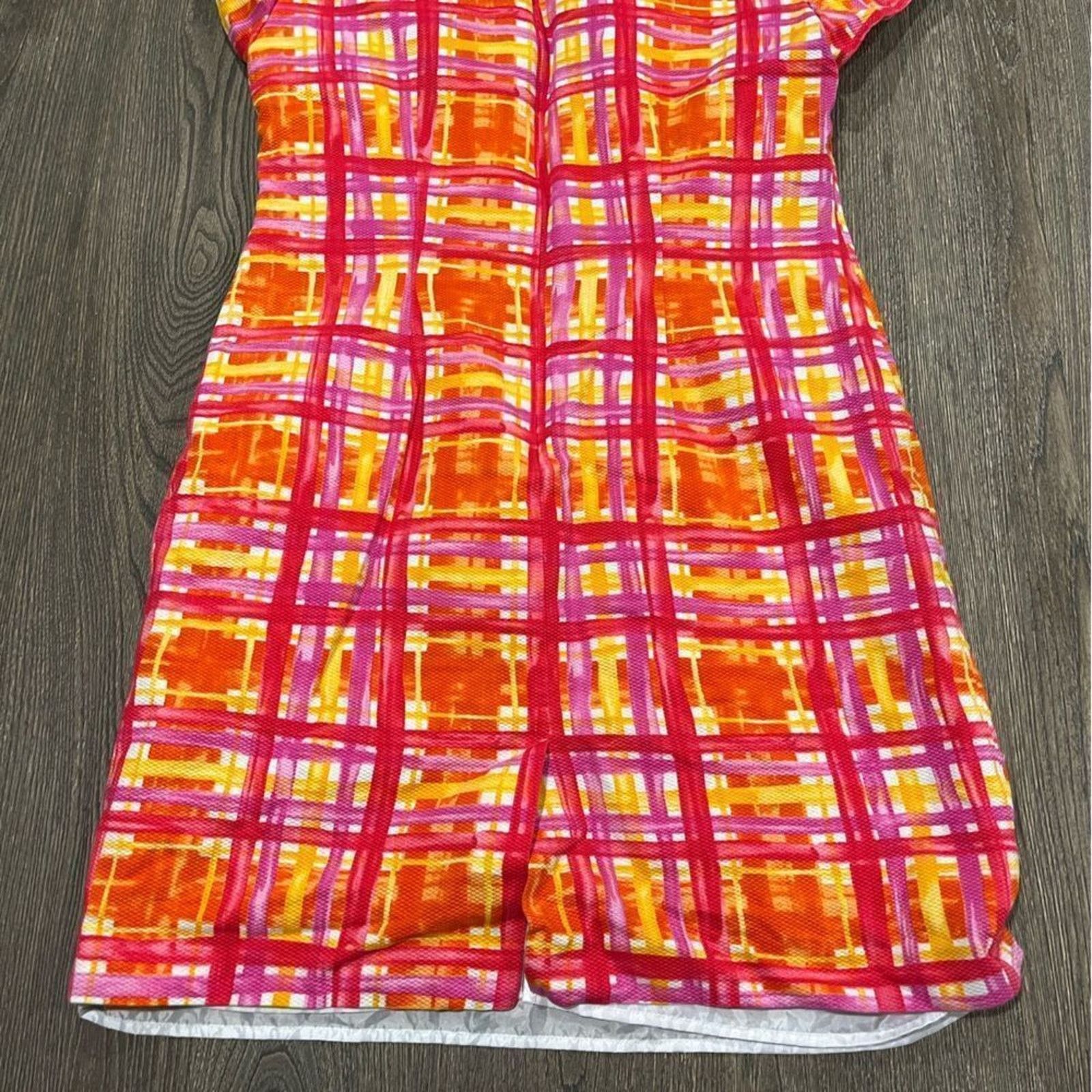 Vintage Jessica Howard Womens Shift Dress Knee Length Cap Sleeve 12 Size XL / US 12-14 / IT 48-50 - 5 Thumbnail