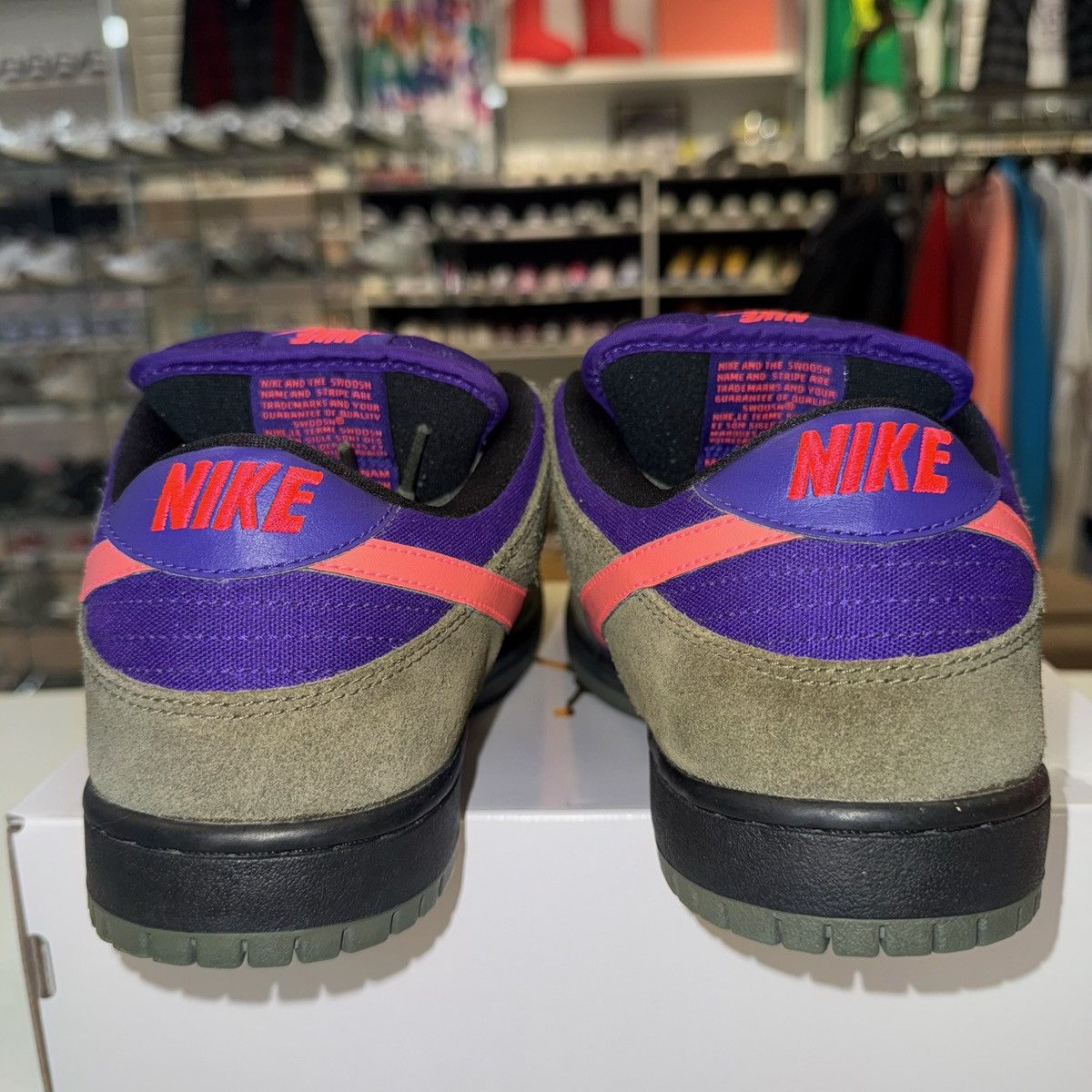Nike Size 10 - Nike Dunk Pro SB Low Medium Olive Atomic Red Size US 10 / EU 43 - 3 Thumbnail