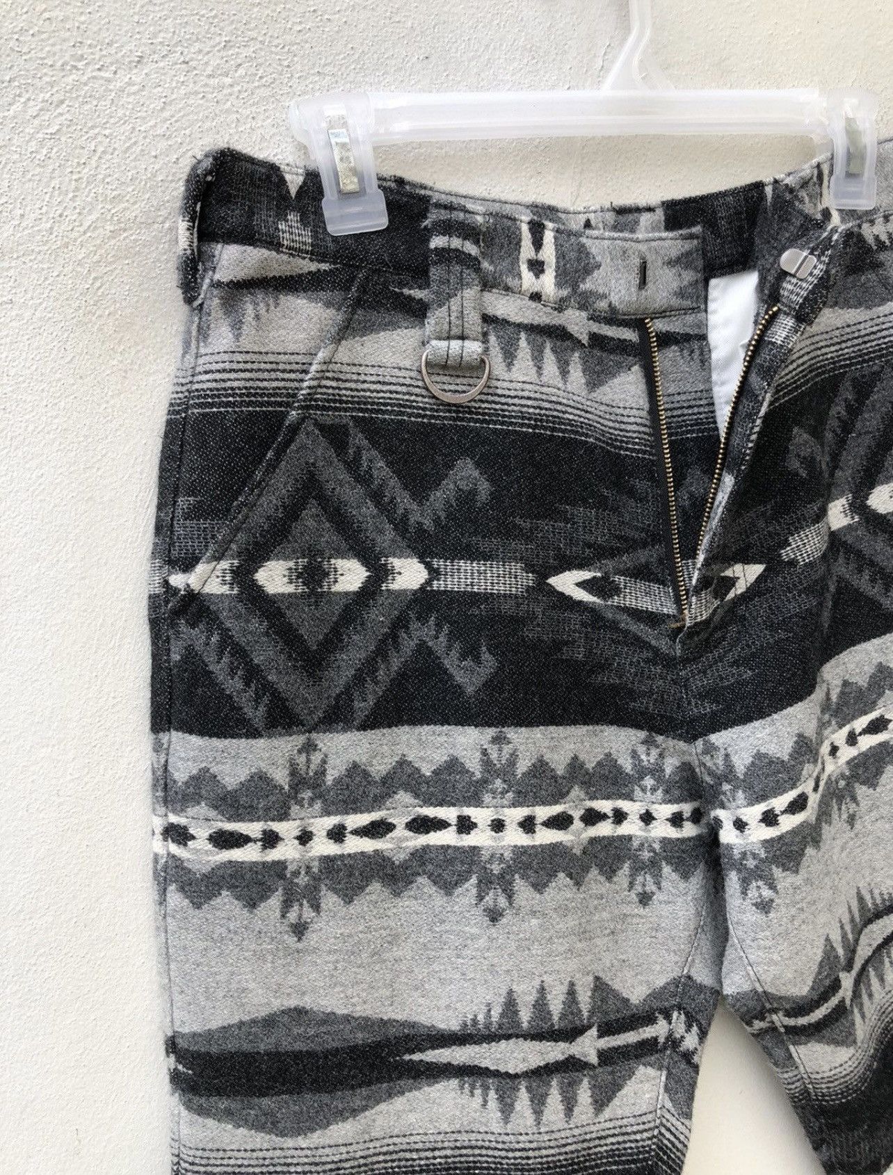 Japanese Brand Rehacer Japan Native Navajo Wool Cropped Pant Size US 30 / EU 46 - 9 Thumbnail
