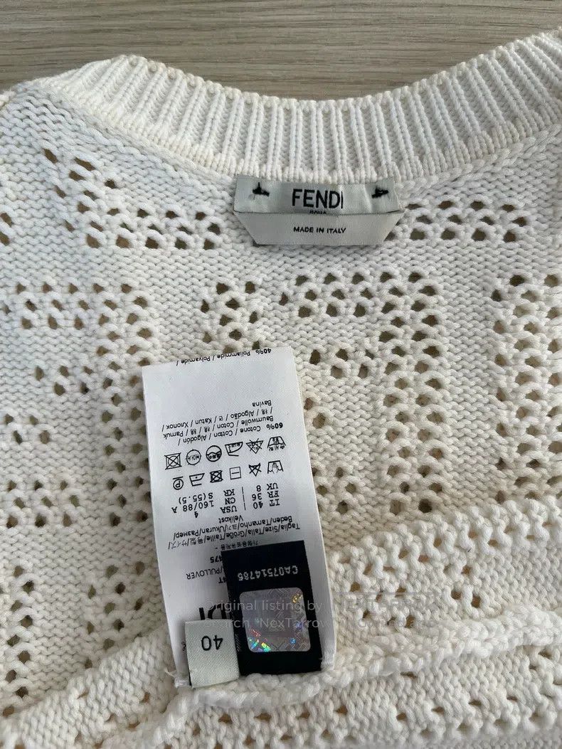 Fendi Fendi White lace short sleeves Size XS / US 0-2 / IT 36-38 - 4 Thumbnail