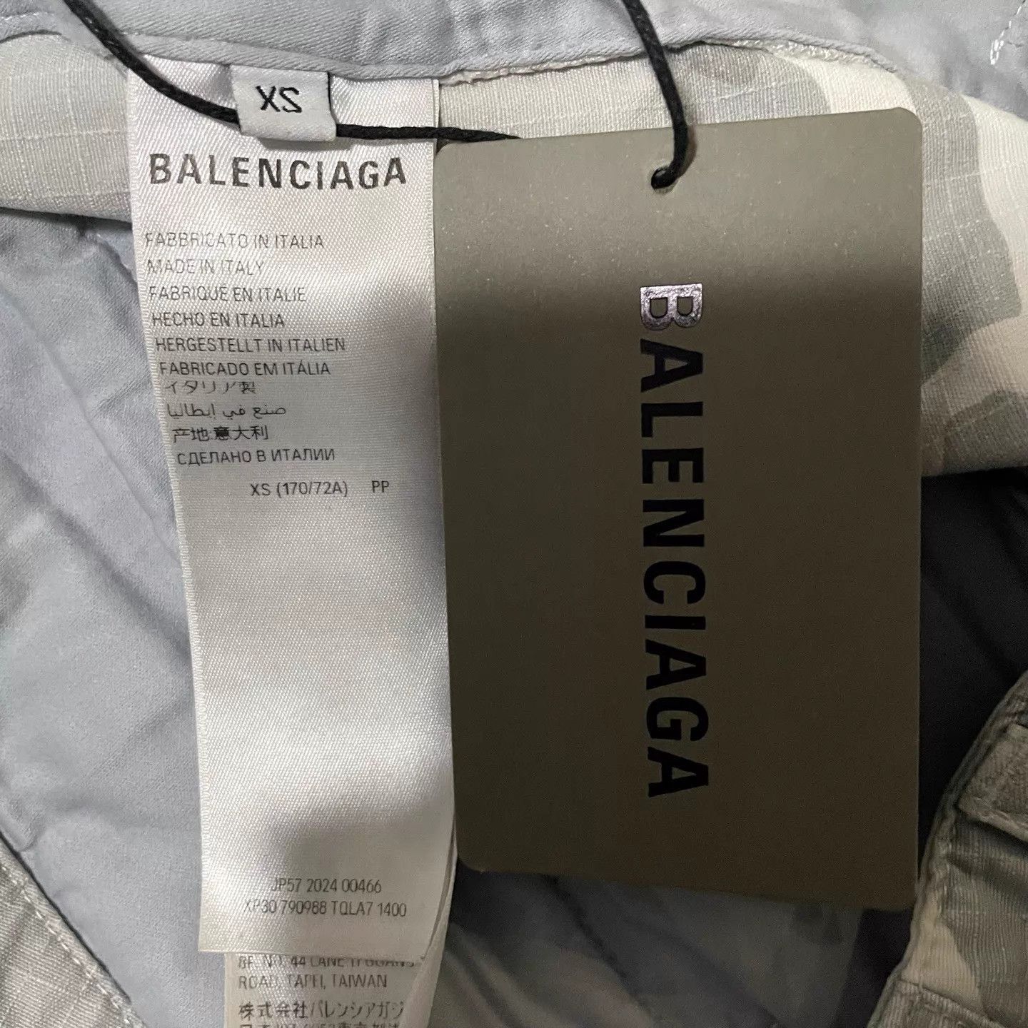 Balenciaga Balenciaga 24ss Camo White Cargo Drawstring Shorts XS Size US 27 - 4 Thumbnail