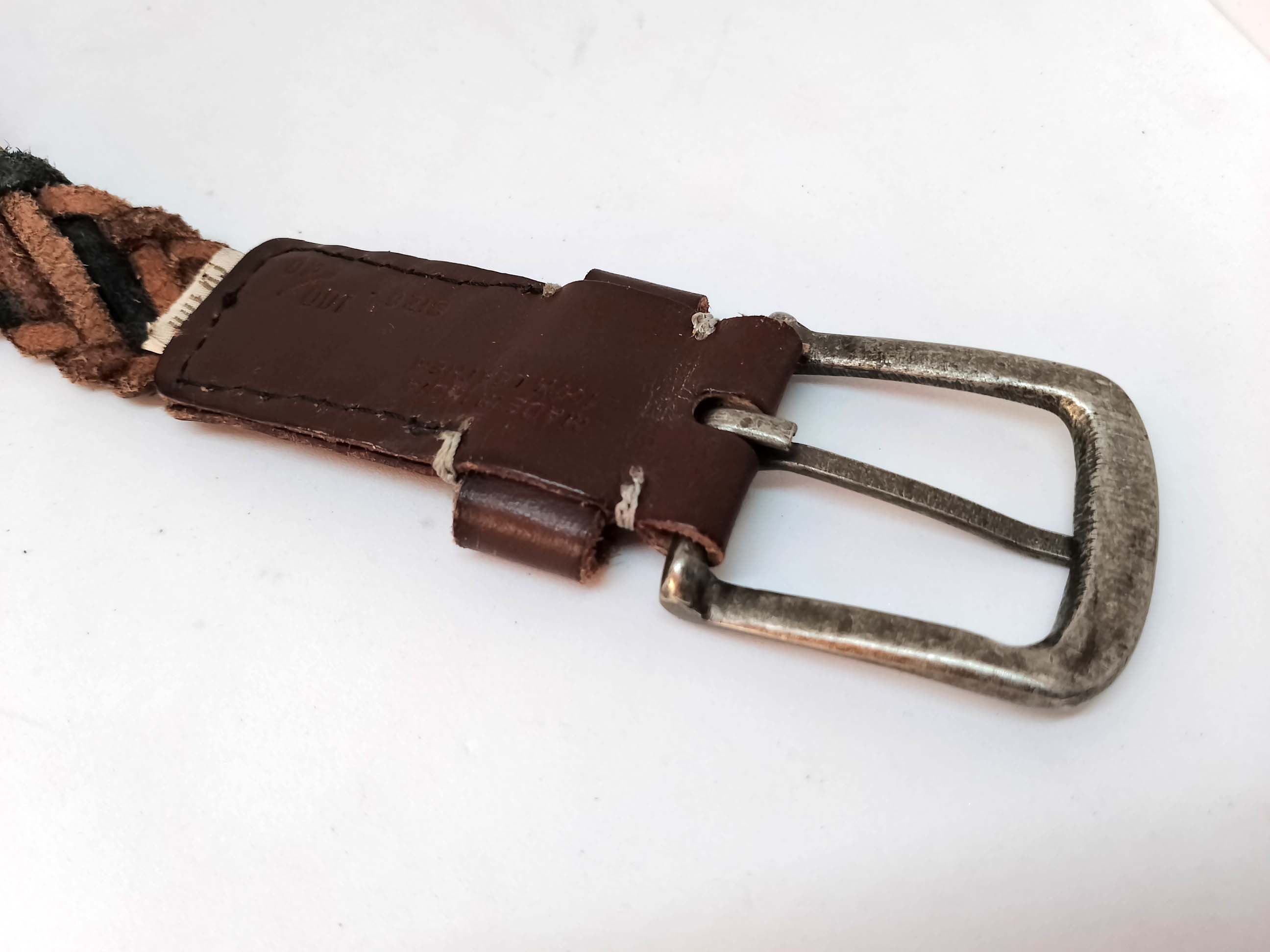 Diesel Brown Leather Diesel Braided Belt Size 100/40 Size ONE SIZE - 4 Thumbnail