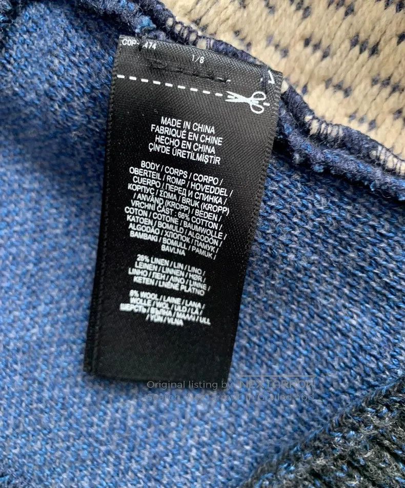 RRL Ralph Lauren RRL Ralph Lauren Indigo hundred fabric wool-mixed thick co Size US S / EU 44-46 / 1 - 8 Thumbnail