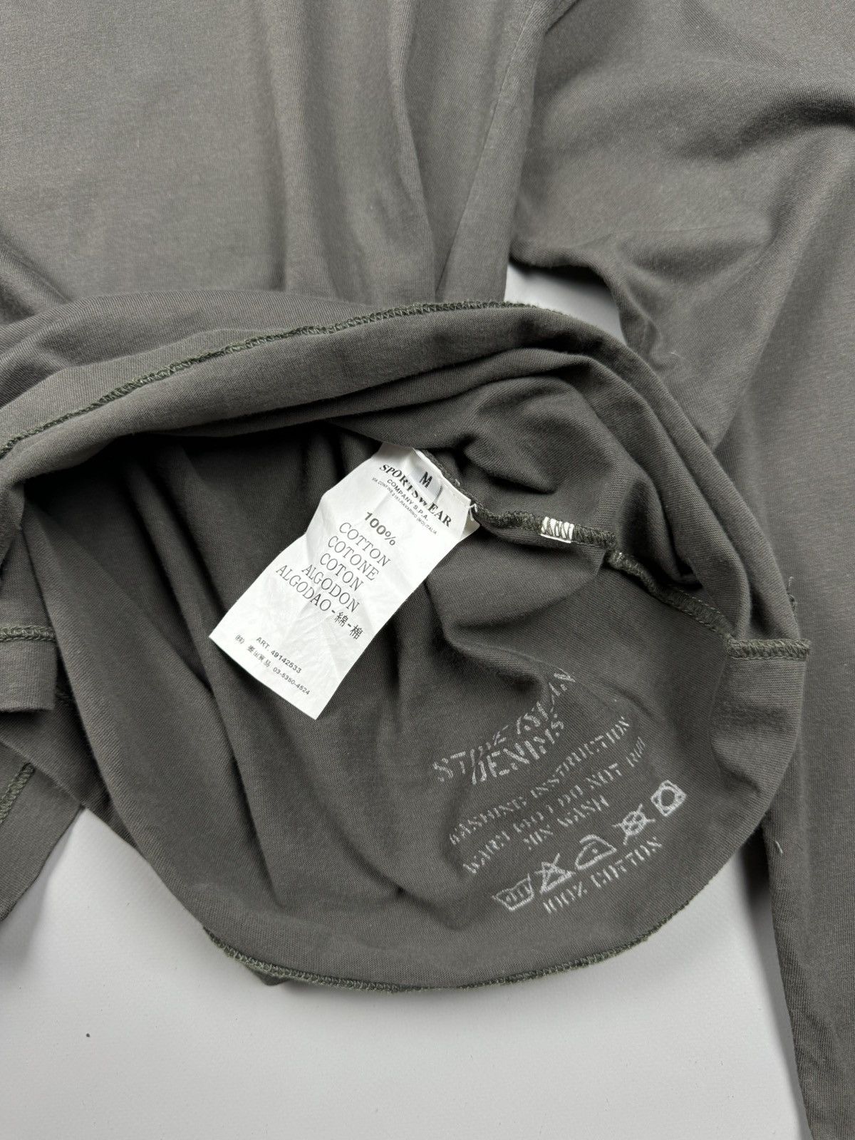 Stone Island Stone island denim longsleeve big logo rare size M Size US M / EU 48-50 / 2 - 6 Thumbnail