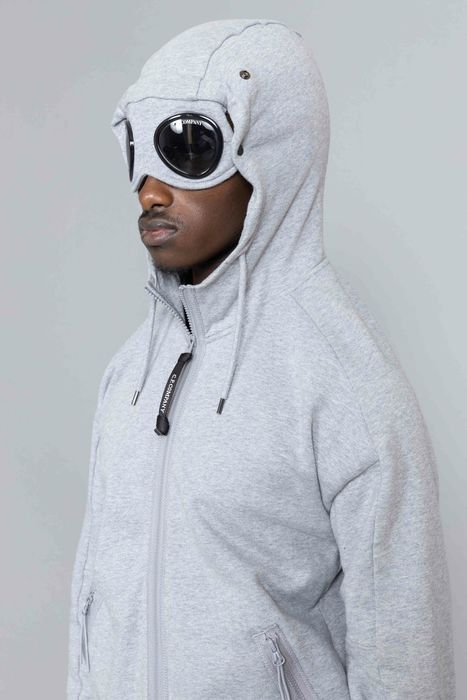 Diagonal fleece goggle online hood sweater