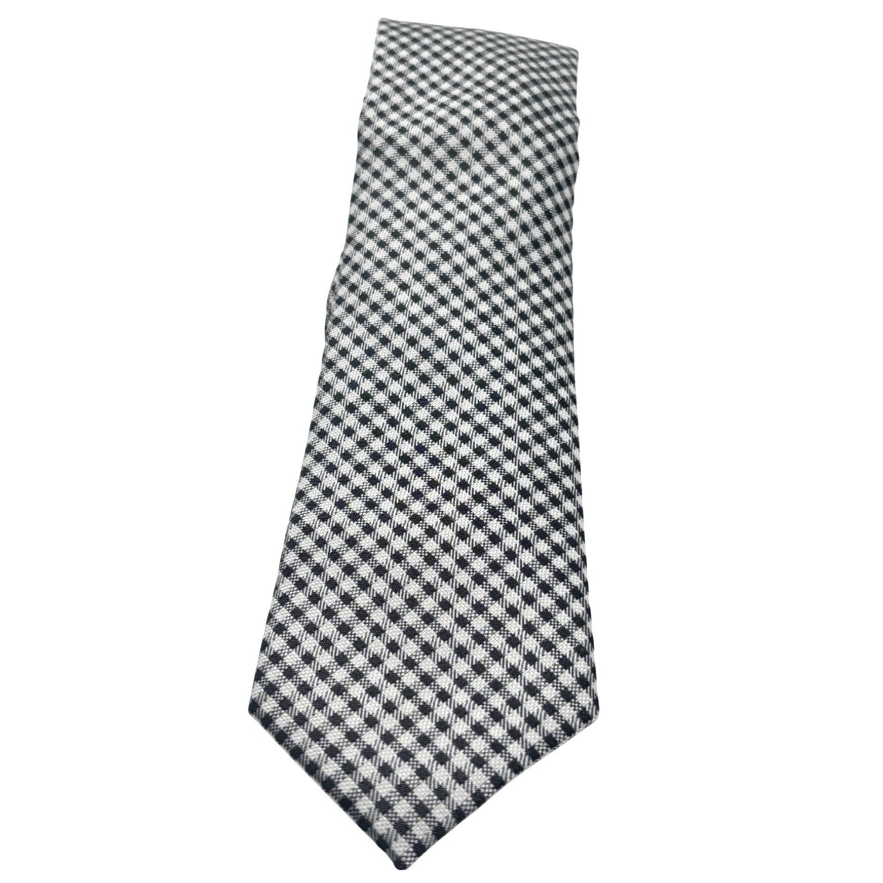Bar III BAR III Macro Check Men’s Necktie, Black, OS Size ONE SIZE - 4 Thumbnail