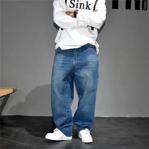 Japanese Brand Street 90’s hiphop washed skateboard hip-hop jeans Size US 31 - 1 Thumbnail