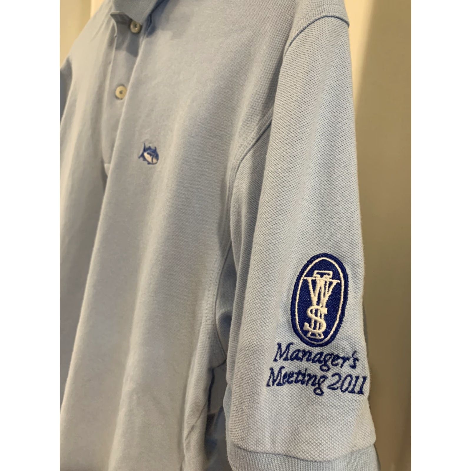 Southern Tide Southern Tide Polo Men L Short Sleeve Blue Golf Size US L / EU 52-54 / 3 - 2 Thumbnail