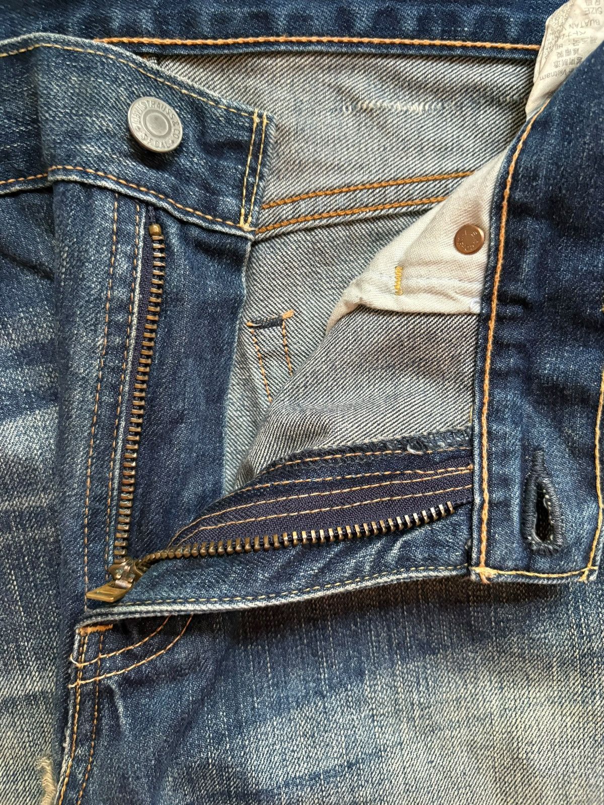 Levi's Vintage 90s Levis 505 Patch Faded Wash Loose Baggy Jeans Size US 30 / EU 46 - 9 Thumbnail