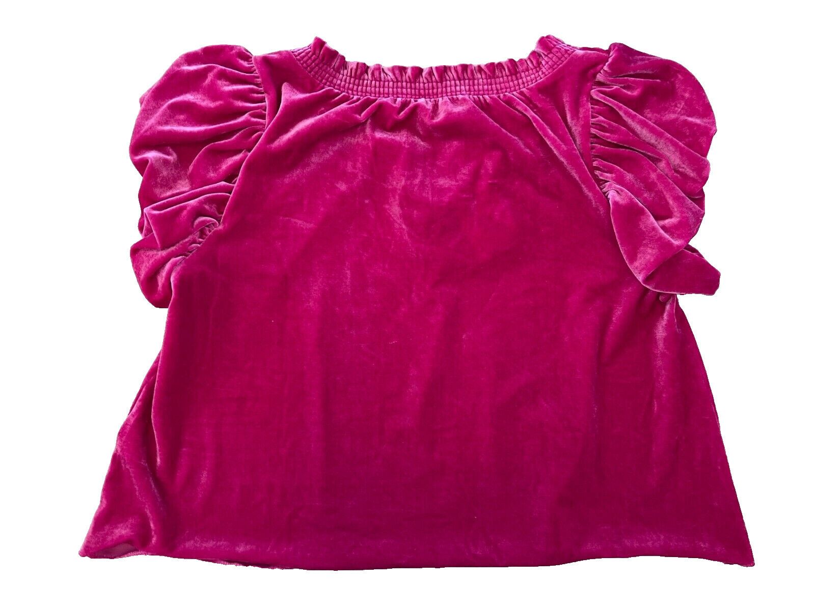 Free People Free People Terese Velvet Velour Top Pink ( XS ) Size XS / US 0-2 / IT 36-38 - 3 Thumbnail