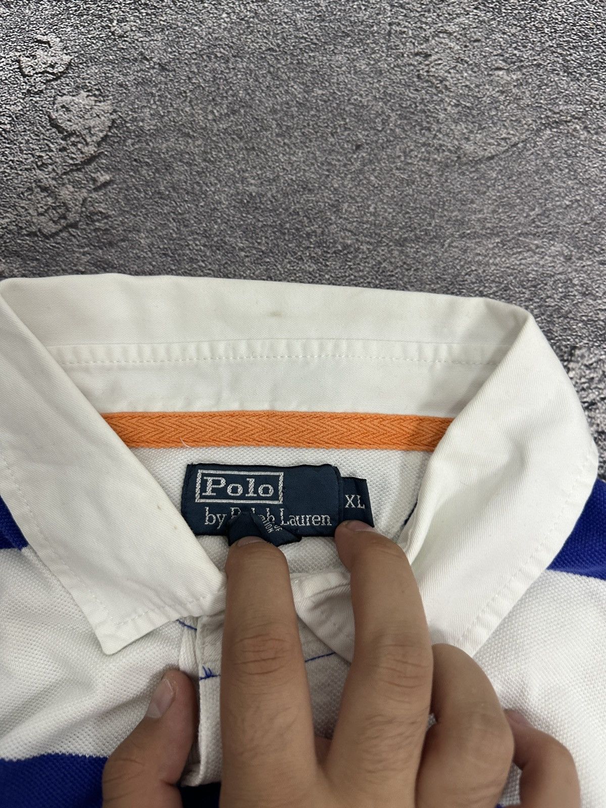 Vintage Vintage Ralph Lauren #3 Striped Rugby Polo Shirt XL Size US XL / EU 56 / 4 - 4 Thumbnail