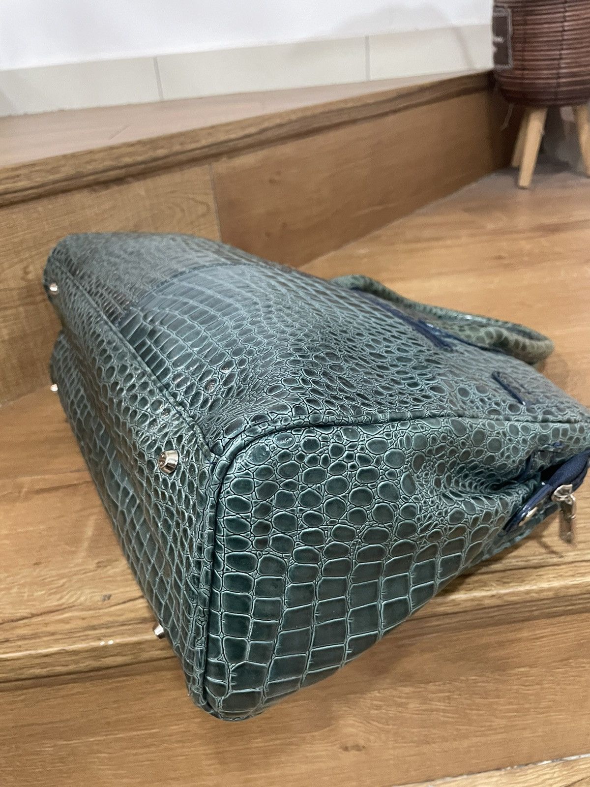 Hardy Amies Authentic HARDY AMIES Birkin crocodile leather bag Size ONE SIZE - 10 Thumbnail