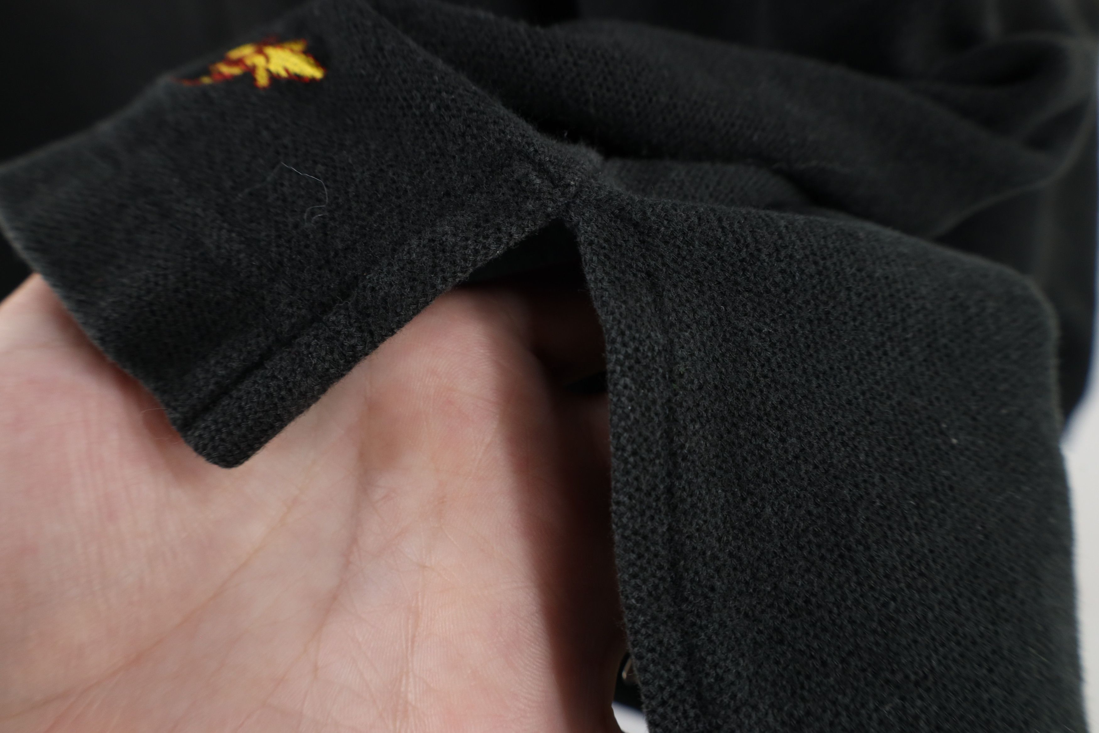 Vintage Vintage 90s Streetwear Blank Long Sleeve Polo Shirt Black Size XXL / US 16-18 / IT 52-54 - 5 Thumbnail