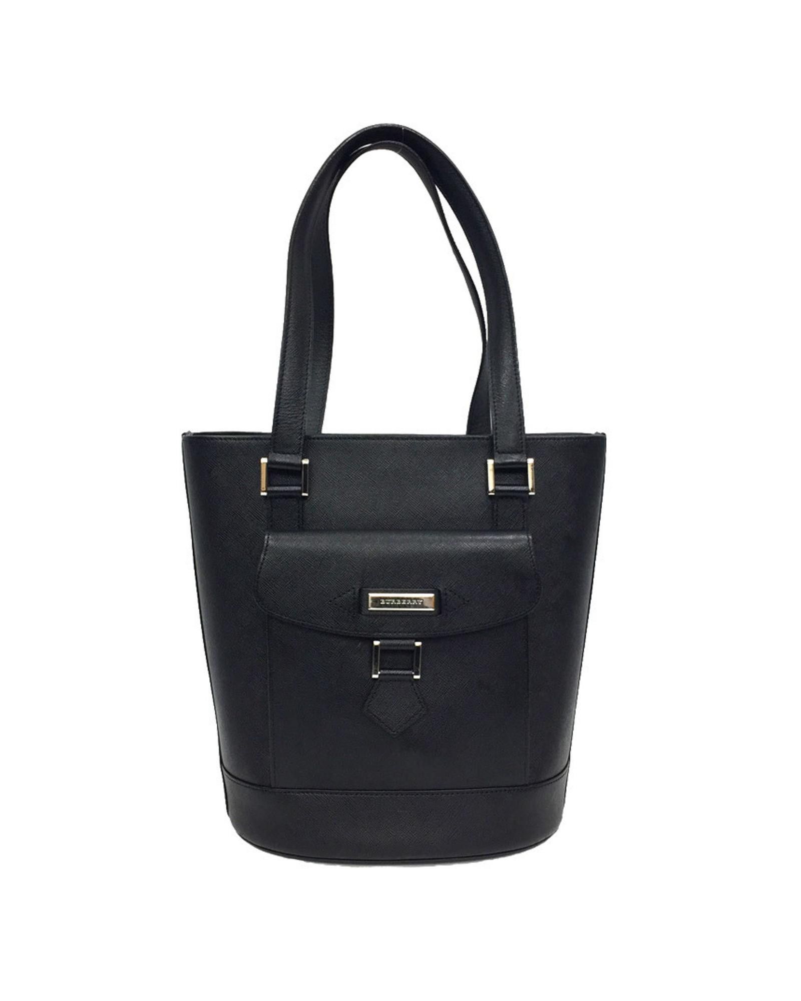 image of Burberry Black Leather Practical Bag, Women's