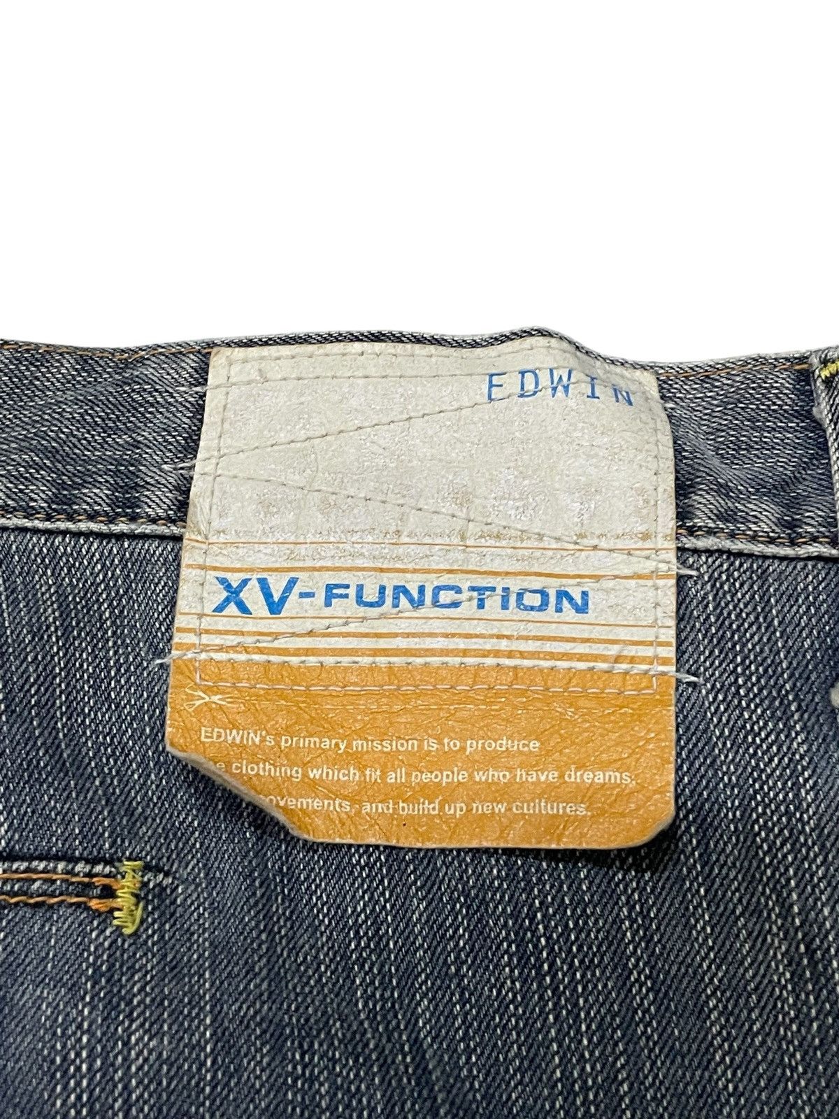 Edwin × Hysteric Glamour Edwin XV-Function Boro Heavy stitched Spiral Cropped Jeans Size US 34 / EU 50 - 21 Thumbnail