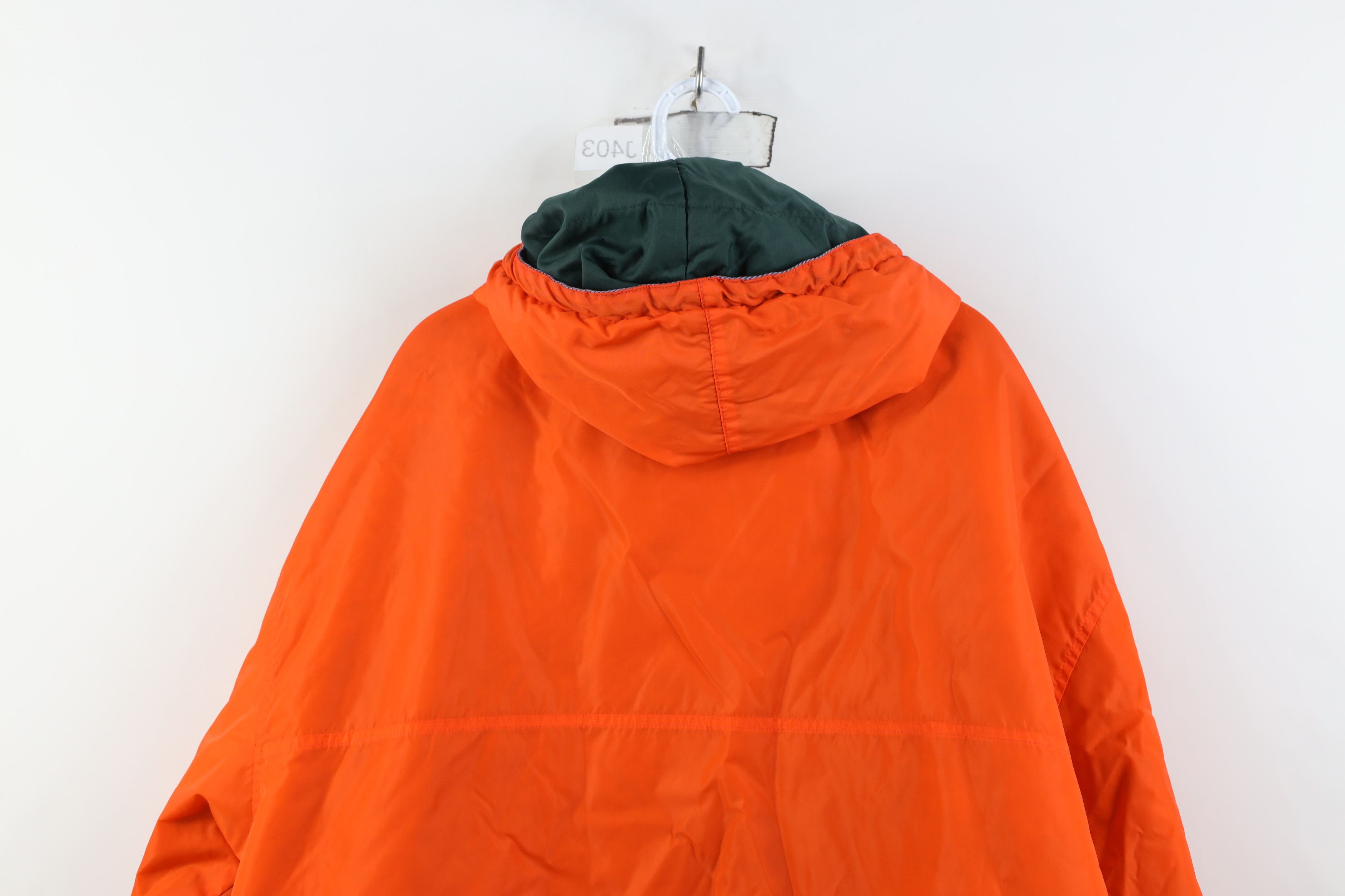 Gap Vintage 90s Gap Hooded Anorak Windbreaker Jacket Orange Size US XL / EU 56 / 4 - 13 Thumbnail