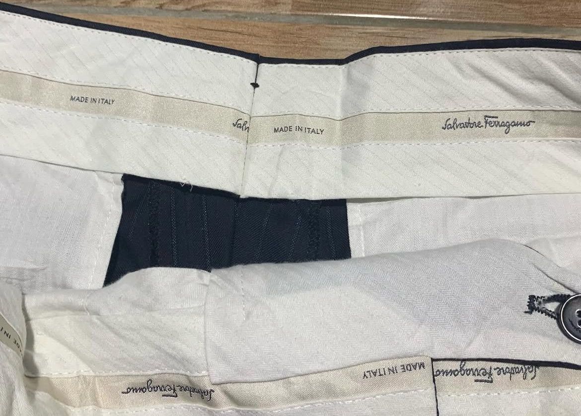 Salvatore Ferragamo 2000s Salvatore Ferragamo Stripe Trouser Pants Size US 36 / EU 52 - 5 Thumbnail