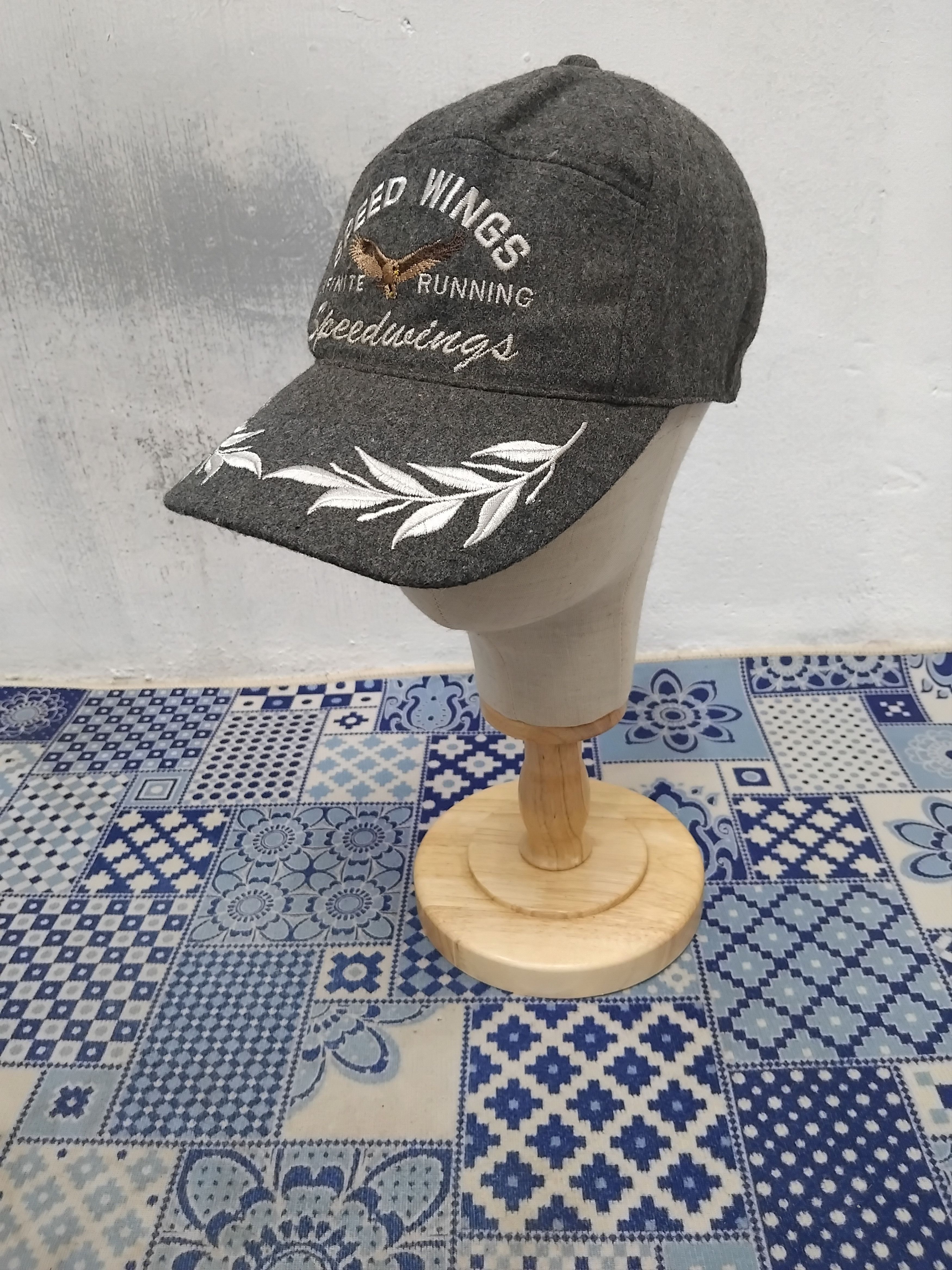 Japanese Brand Vintage Speedwings infinite running cap Size ONE SIZE - 3 Thumbnail
