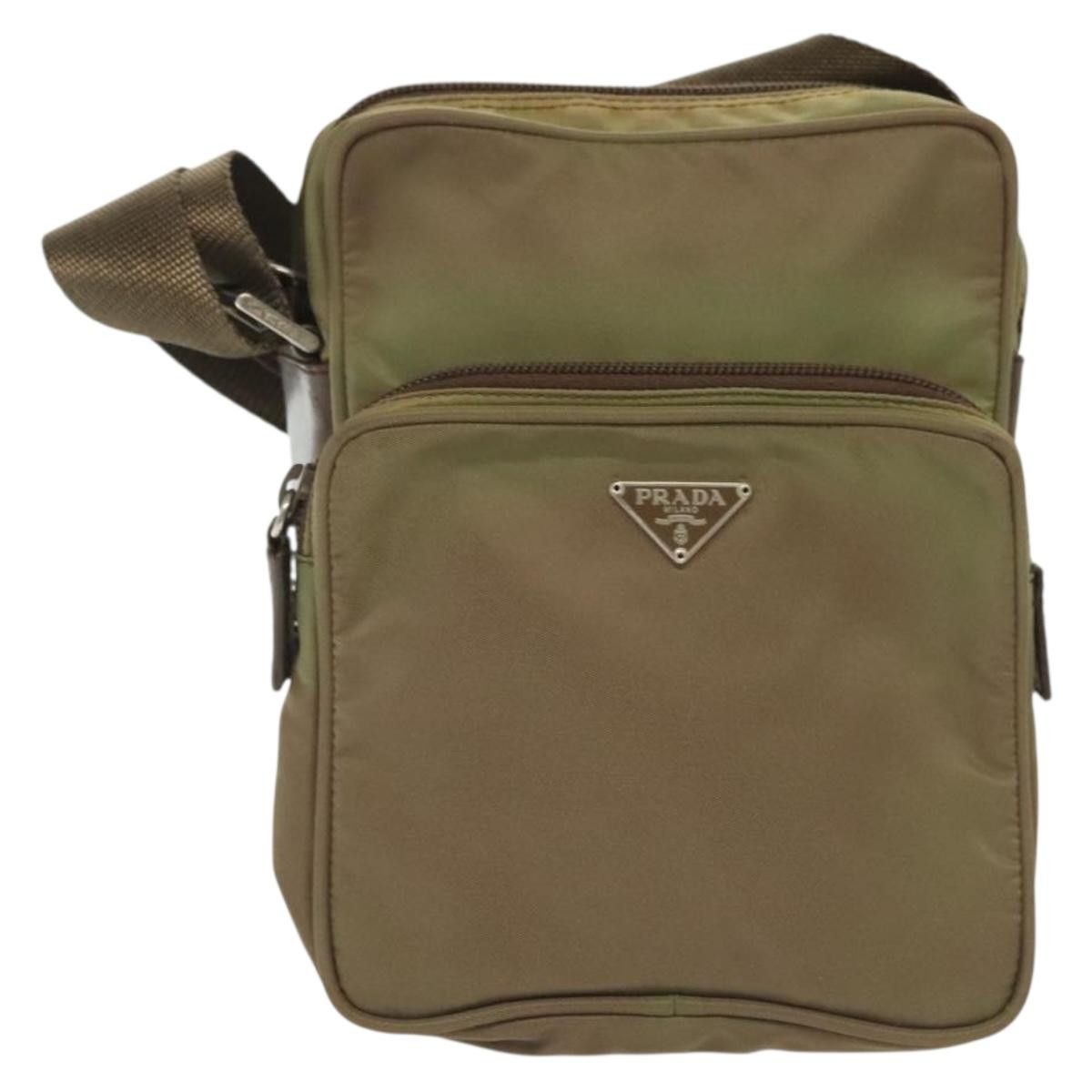 Prada PRADA Shoulder Bag Nylon Khaki Silver Size ONE SIZE - 2 Thumbnail