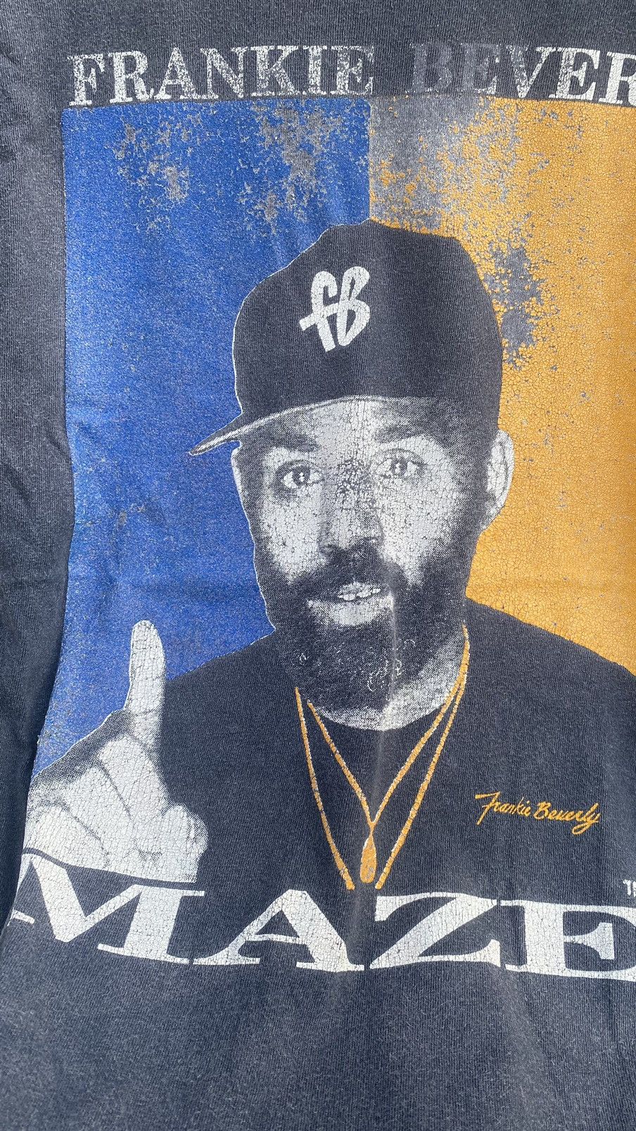 Rap Tees Vintage 90s MAZE Frankie Beverly L/S Tshirt Size US XXL / EU 58 / 5 - 5 Thumbnail