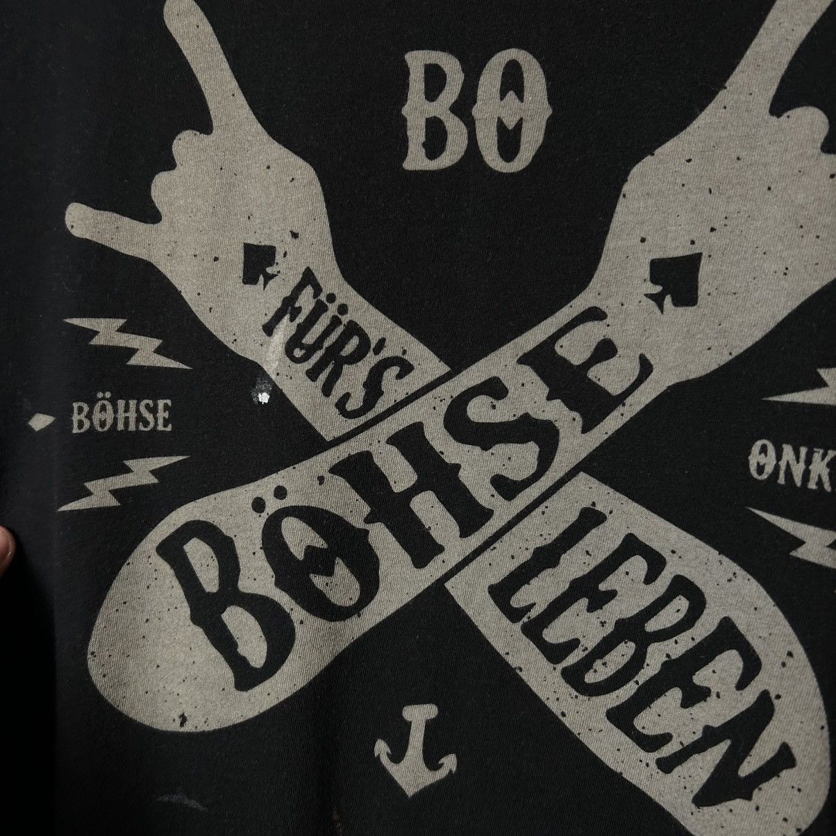 Band Tees Vintage Bohse Onkelz Big Graphic Logo punk rock band tee Size US XL / EU 56 / 4 - 3 Thumbnail