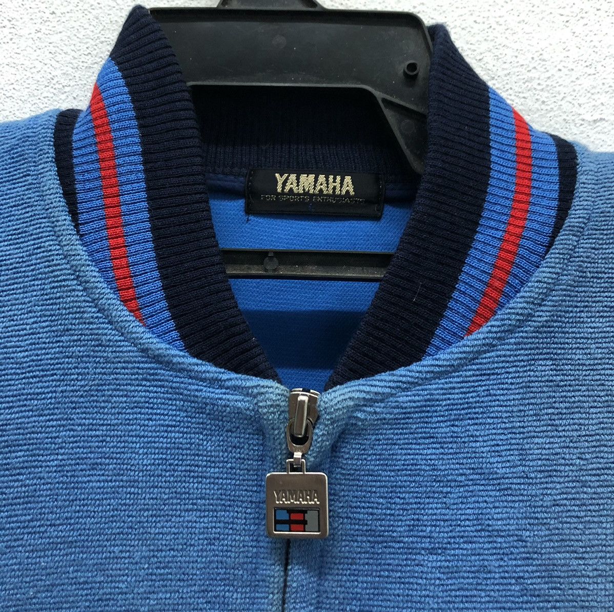 Yamaha Yamaha Sports Zip-Up Jacket Size L Blue Retro Bomber Style Size US L / EU 52-54 / 3 - 3 Thumbnail