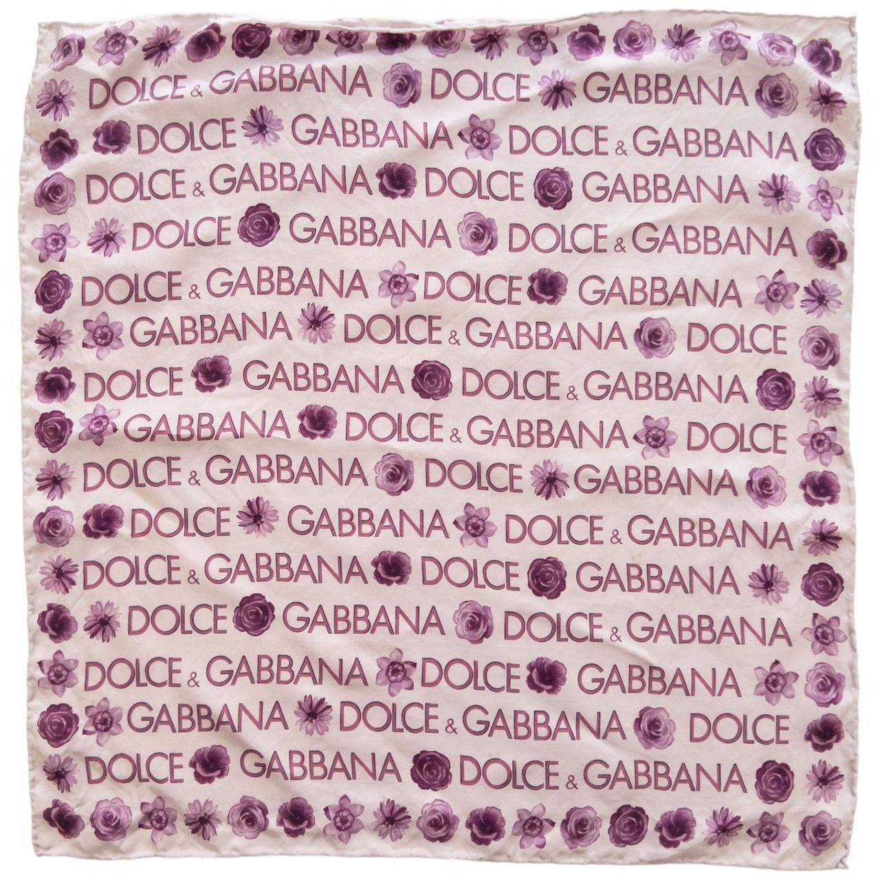 Dolce & Gabbana Vintage Dolce & Gabbana Silk Scarf Size ONE SIZE - 1 Thumbnail