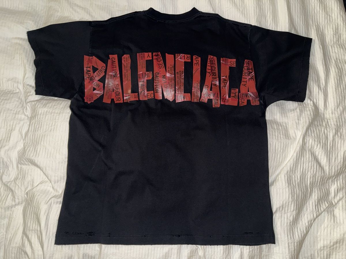 Balenciaga Balenciaga Security Tape Tshirt | Grailed