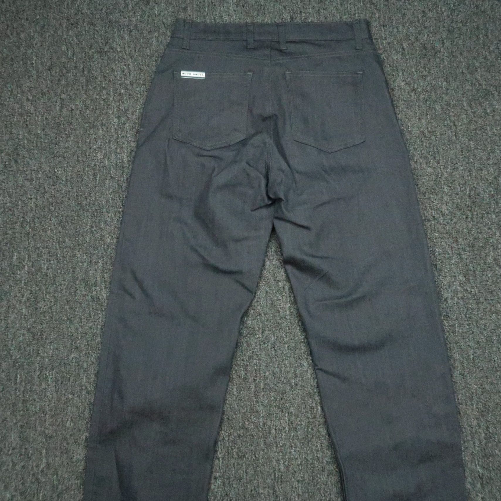 Delta Blue Delta Jeans Men 30x32 Blue Denim 5-Pocket Stretch Dark Wash Size US 30 / EU 46 - 4 Thumbnail