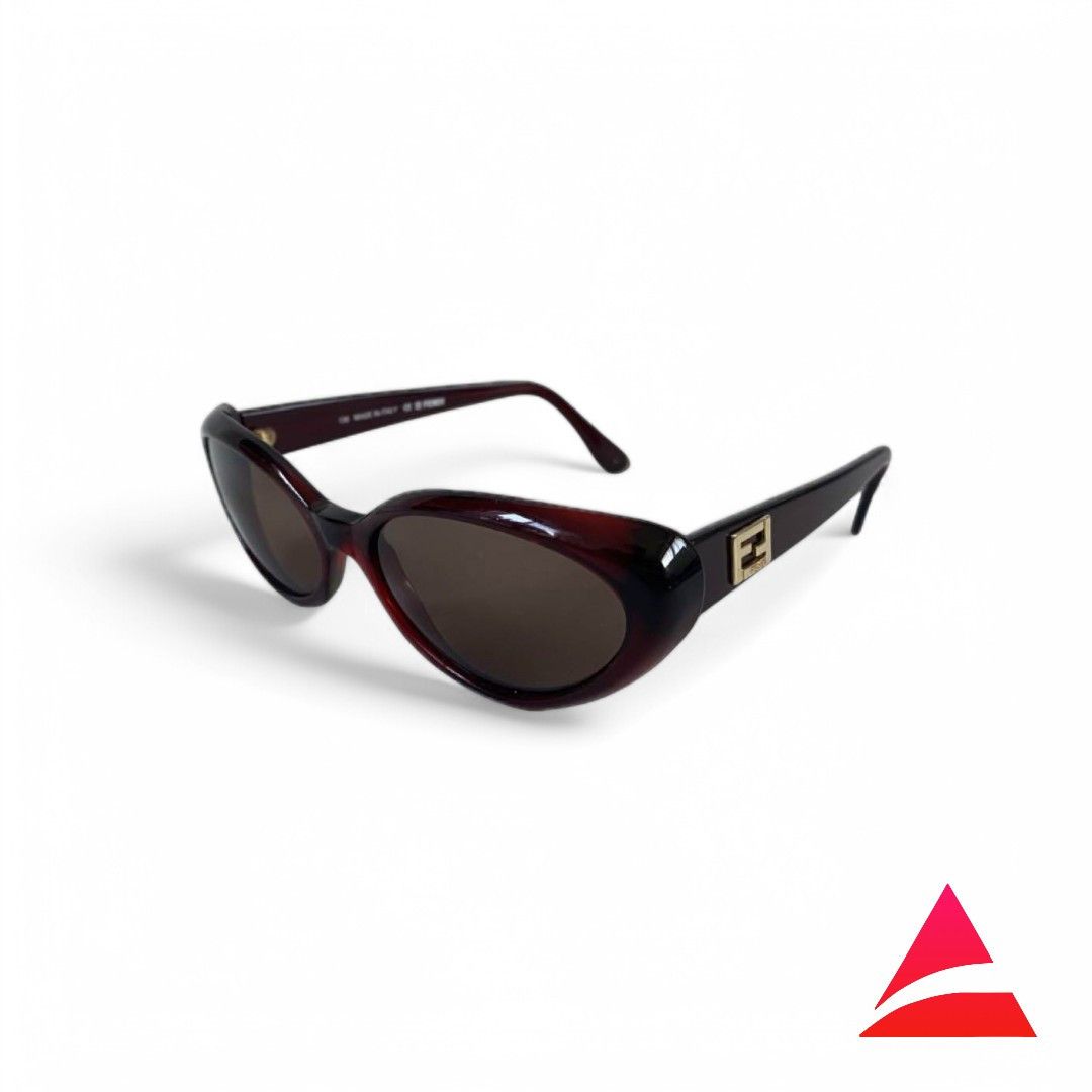 Fendi Fendi - FF Silver Sunglasses Brown Metalic Size ONE SIZE - 1 Thumbnail