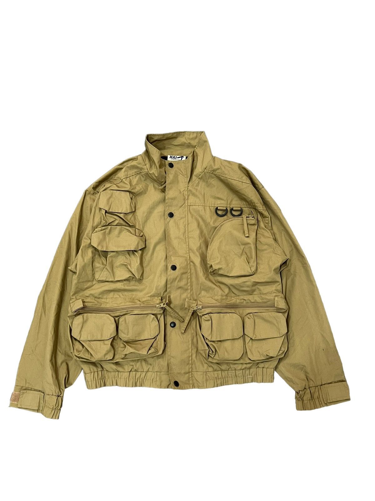image of Hai Sporting Gear Hunting Cargo Jacket in Beige, Men's (Size Large)